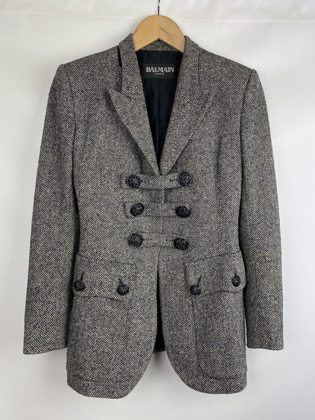 balmain paris leather jacket