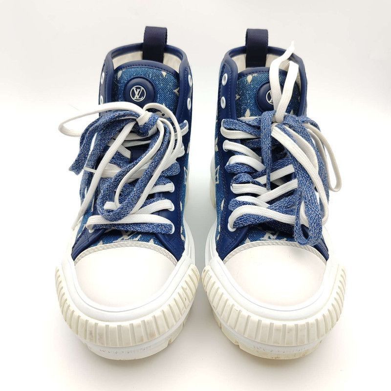 Louis Vuitton Louis Vuitton Squad Boot Monogram High-Top Sneakers -2505 Size US 9 / EU 42 - 2 Thumbnail
