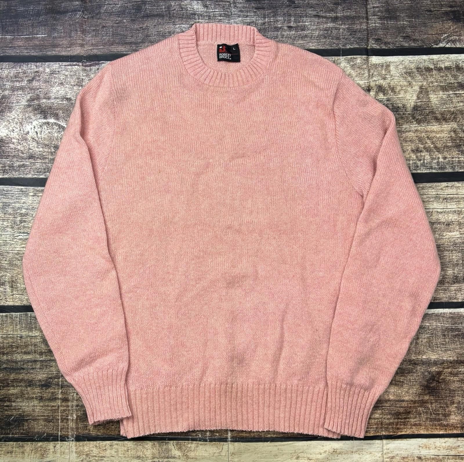 Robert Bruce VTG Robert Bruce Sweater Womens Large Wool Crew Neck Pink Size L / US 10 / IT 46 - 1 Thumbnail
