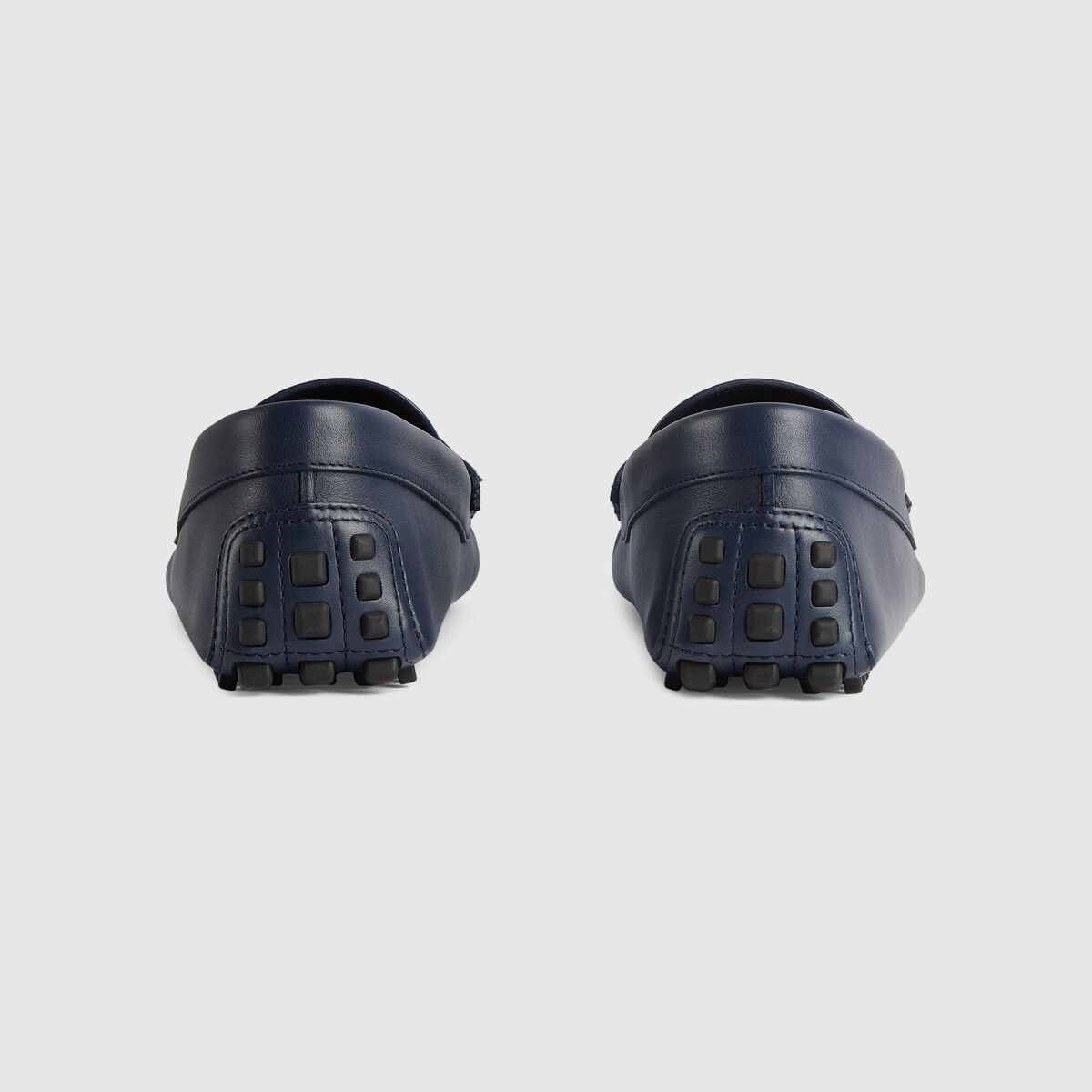 Gucci o1s1wg111025 Interlocking G Driver Loafer Shoes Beige & Blue Size US 10.5 / EU 43-44 - 3 Thumbnail