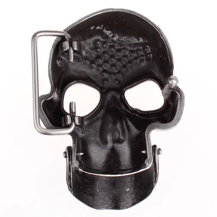 Designer Skull Vibe Vintage Belt Riveted Belts Menswear Accessories Size ONE SIZE - 4 Thumbnail