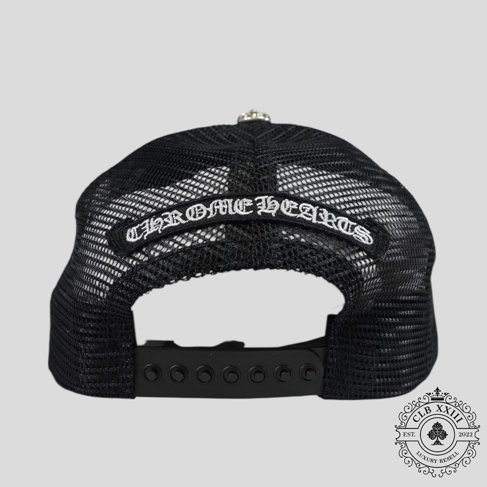 Chrome Hearts Chrome Hearts Leather Triple Cross Trucker Hat in Black/Camo Size ONE SIZE - 3 Thumbnail