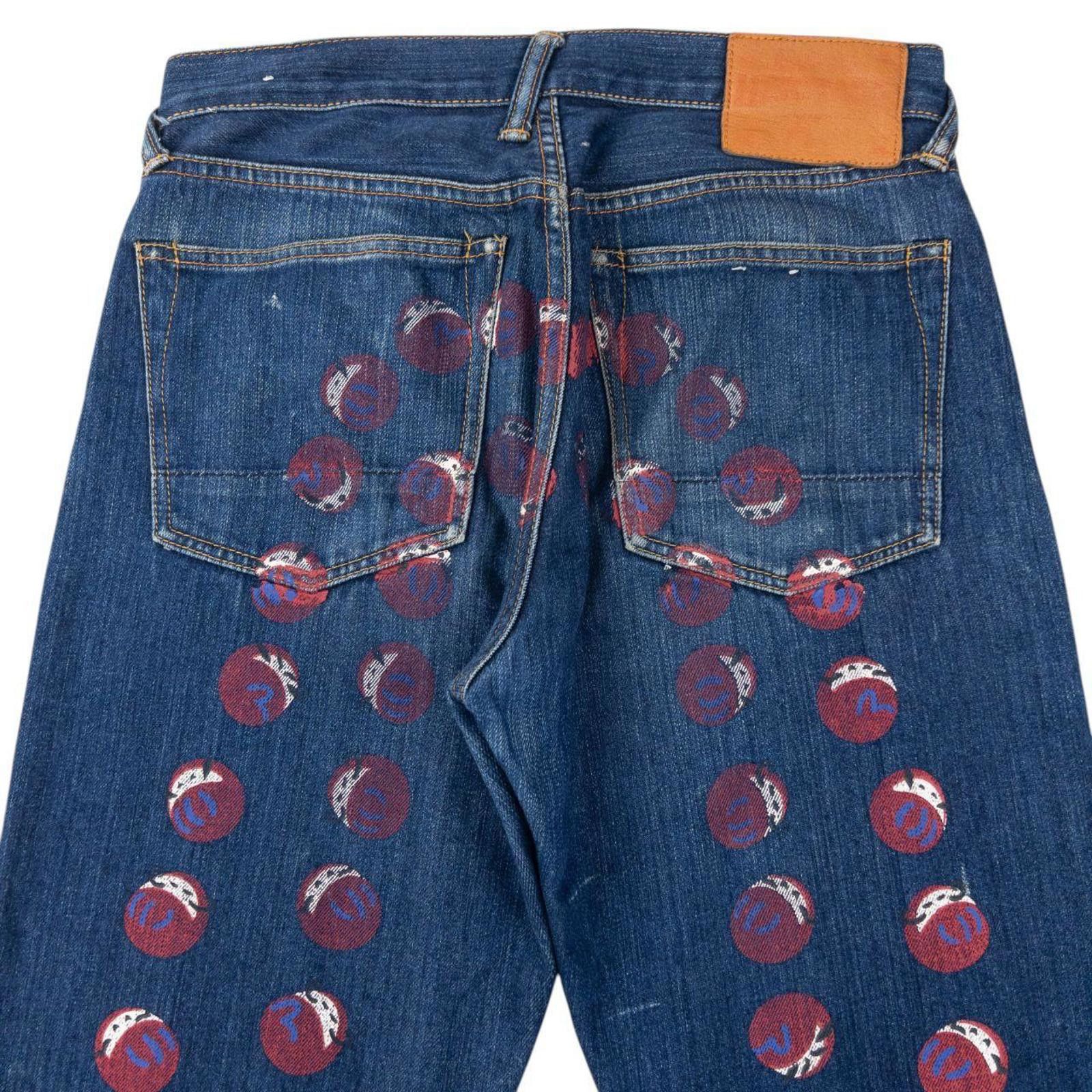 Evisu Vintage 2000s Evisu Dot Daicock Japanese Denim Jeans W30 Size US 30 / EU 46 - 2 Thumbnail