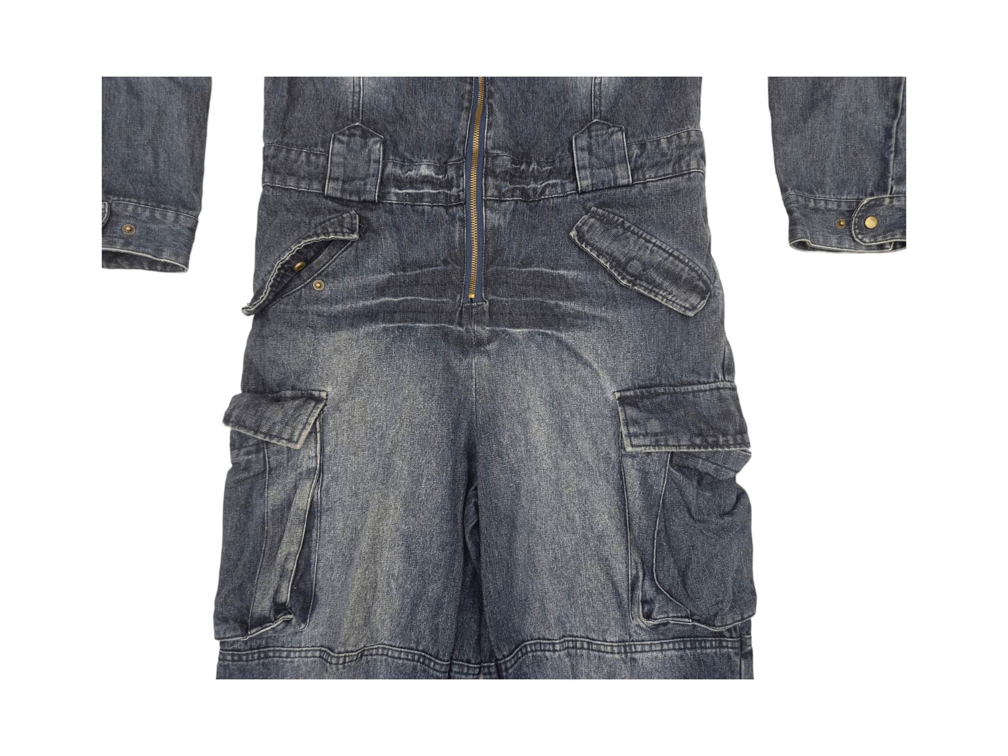 LOWBOX Lowbox 2002 Tactical Multipocket Punk Style Overall Jeans Size US 34 / EU 50 - 8 Thumbnail