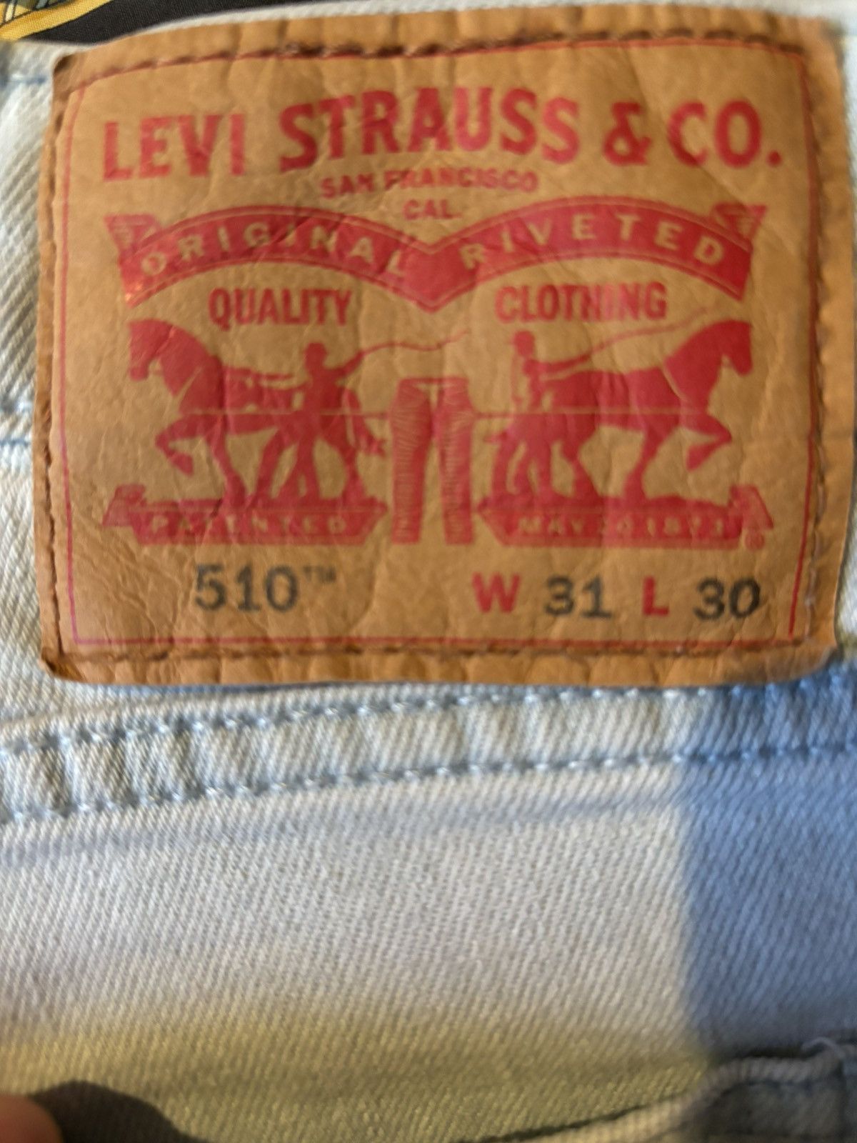 Levi's Levi’s 510 Denim Jeans Washed Light Blue 31 X 30 Size US 31 - 3 Thumbnail
