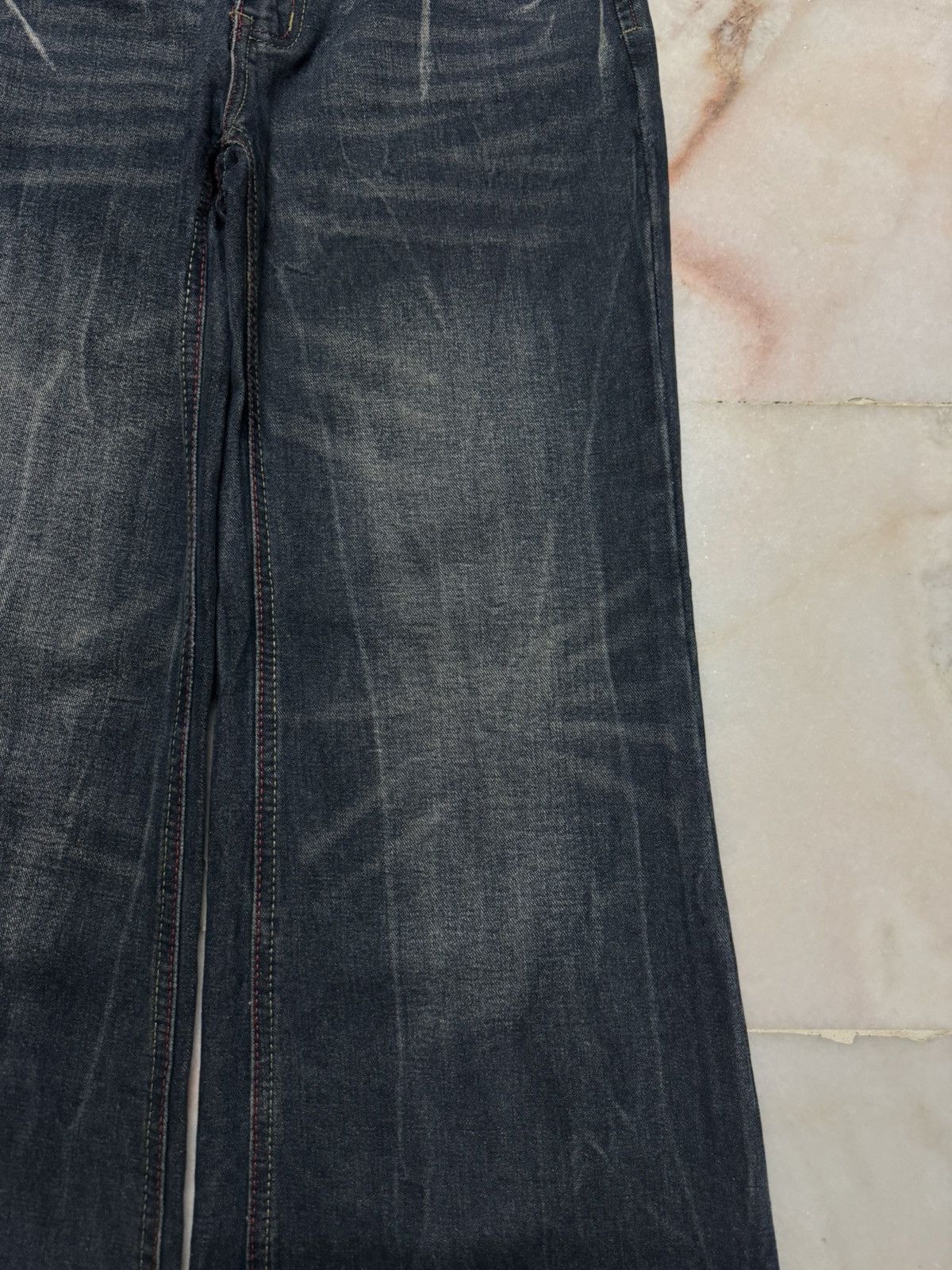 Tornado Mart BAGGY FLARE LEOPARD STUDDED ROMWE MUDMAX SICK BOOTCUT Size US 28 / EU 44 - 6 Thumbnail