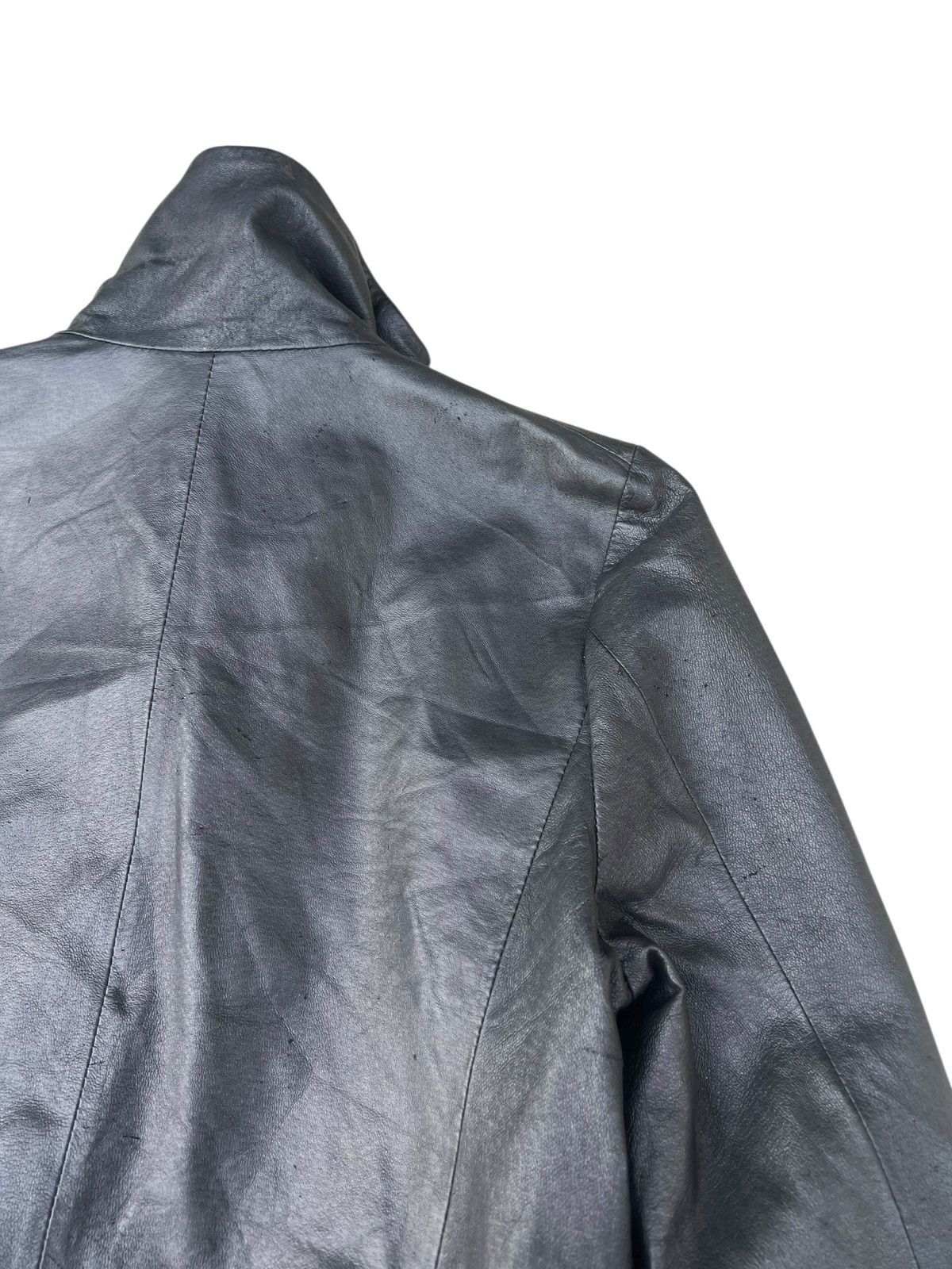 Ekam EKAM Distressed Pigskin Leather Asymmetrical Jacket Size US S / EU 44-46 / 1 - 23 Thumbnail