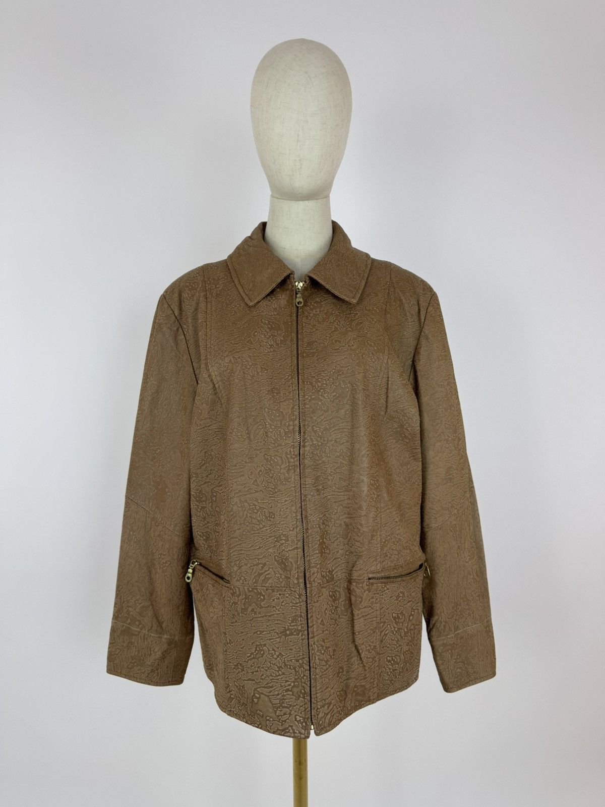 Giorgio MOBIANI Leather Jacket Vintage Avant Garde Style