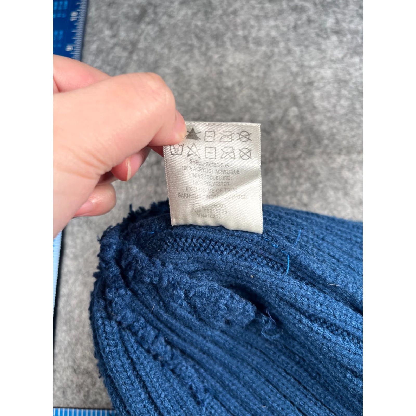 Vintage Elevate Beanie Toque Adult One Size Blue Knit Acrylic Poly Lined Hat Mens Beanie Outdoor Ski 90s Theme Size ONE SIZE - 8 Thumbnail