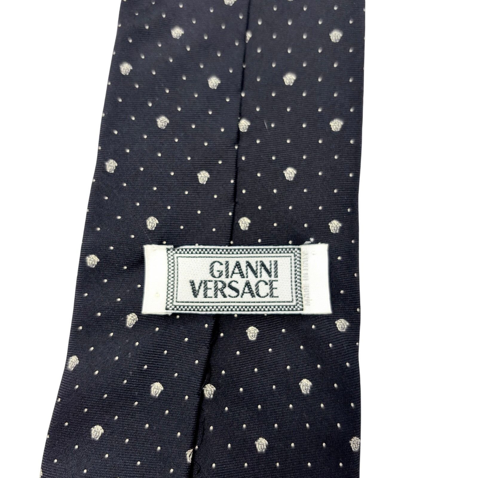 Versace Versace Vintage Black Medusa Tie Size ONE SIZE - 5 Thumbnail