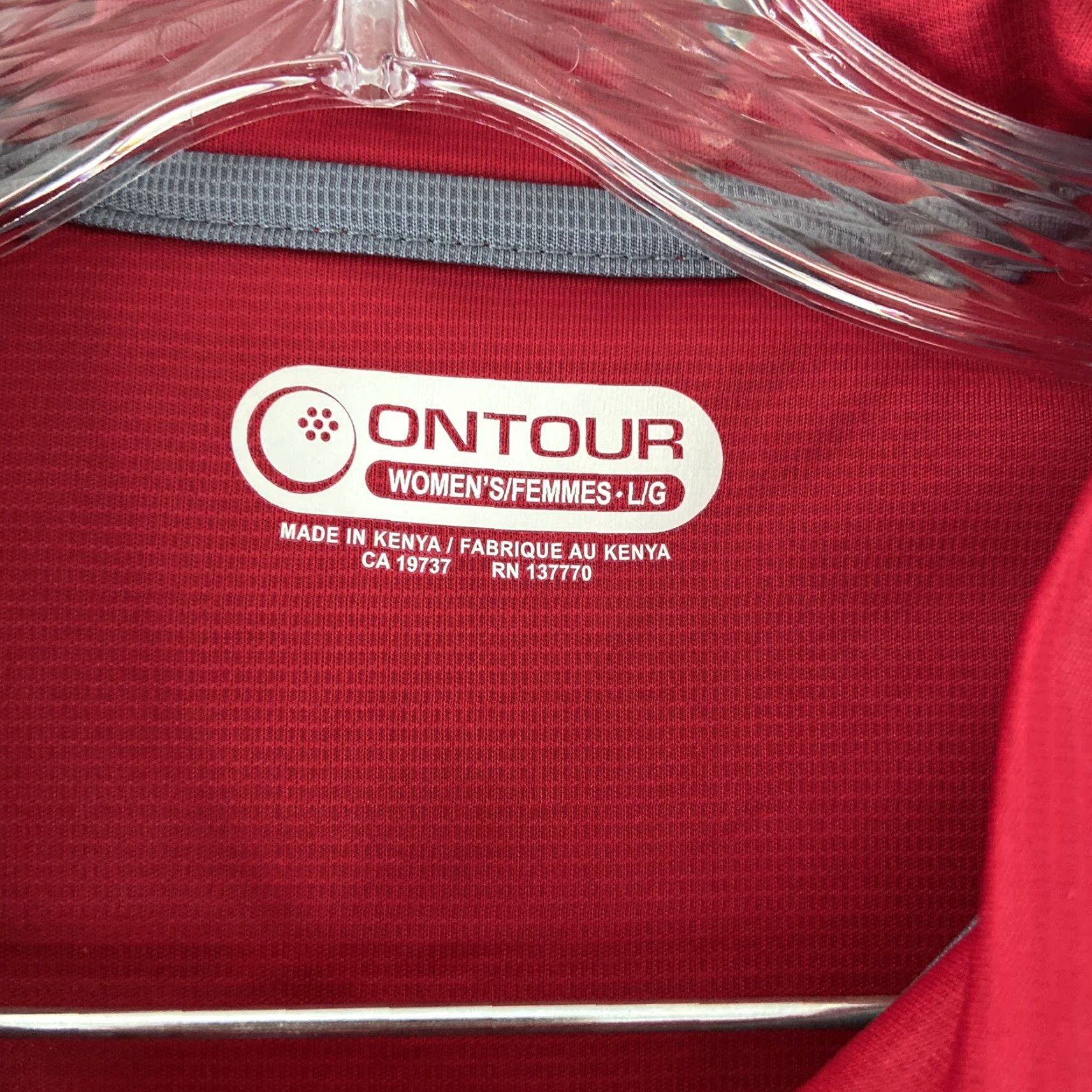 Vintage VINTAGE? No, it's a new item. On Tour Polo Shirt Women L Red Short Sleeve Bowling Top Shirt - Red Polo Bowling Shirt Women L Red Short Sleeve On Tour Size L / US 10 / IT 46 - 7 Thumbnail