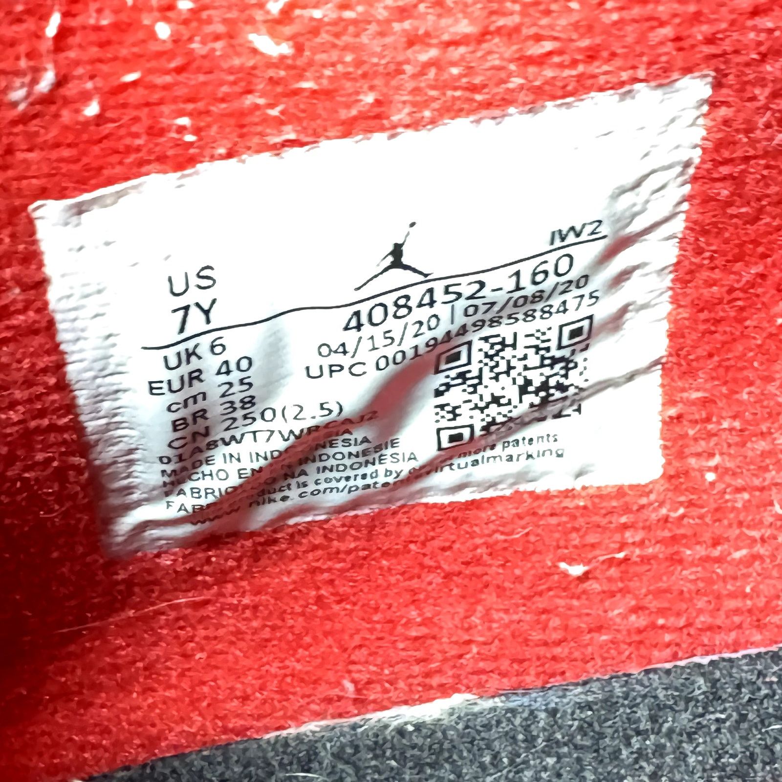 Jordan Brand × Nike Air Jordan 4 Retro OG GS Fire Red 2020 Men's Shoes - Size 7 Size US 7 / EU 40 - 7 Thumbnail