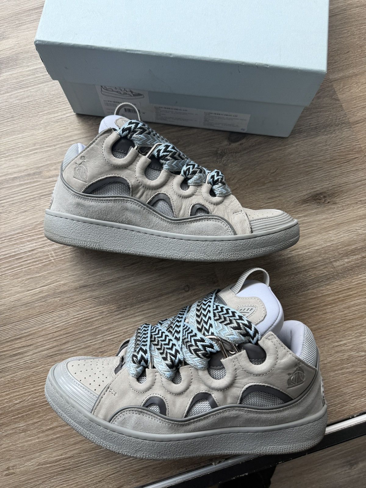 Lanvin Lanvin Curb Light Blue Sneakers Size US 9 / EU 42 - 1 Thumbnail