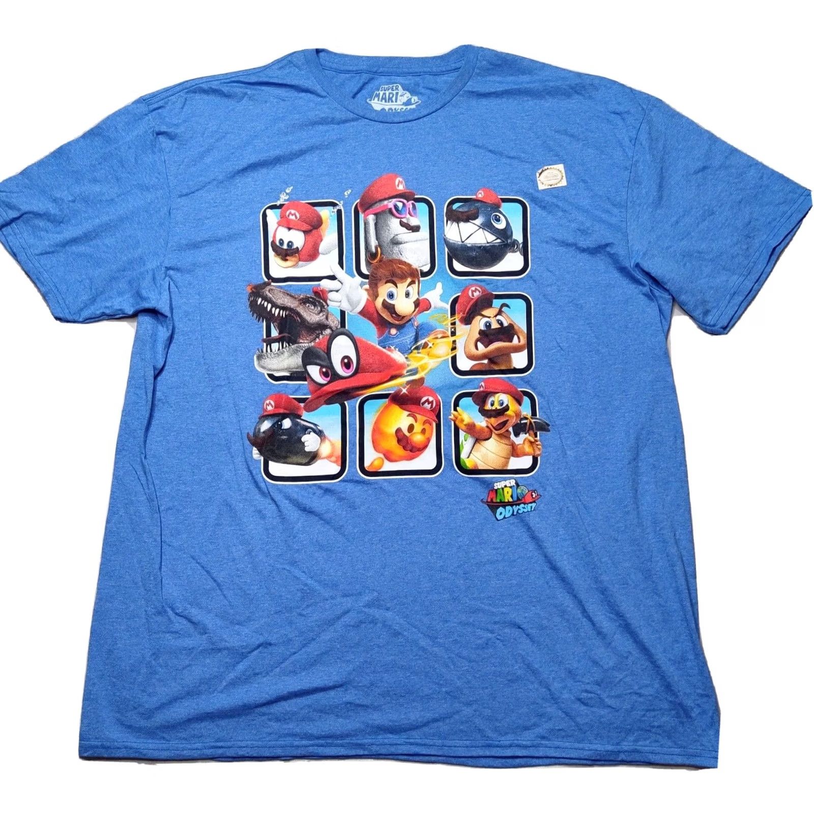 Nintendo NINTENDO SUPER MARIO ODYSSEY Men 2XL Blue Short Sleeve T-Shirt NEW Shirt Size 2XL Mens Woman Size US XXL / EU 58 / 5 - 2 Thumbnail