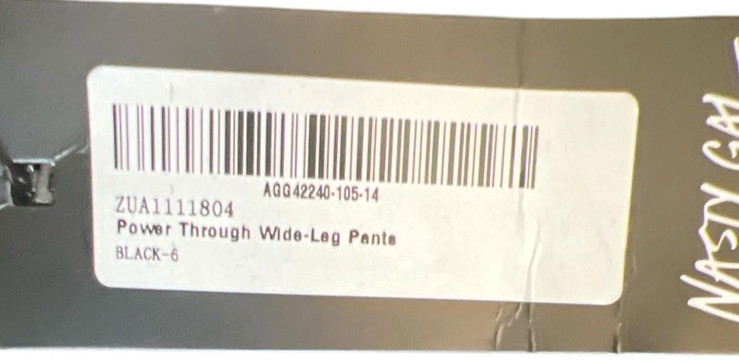 Designer Nasty Gal Power Through Wide Leg Pants Sz 2 Size 26" / US 2 / IT 38 - 4 Thumbnail