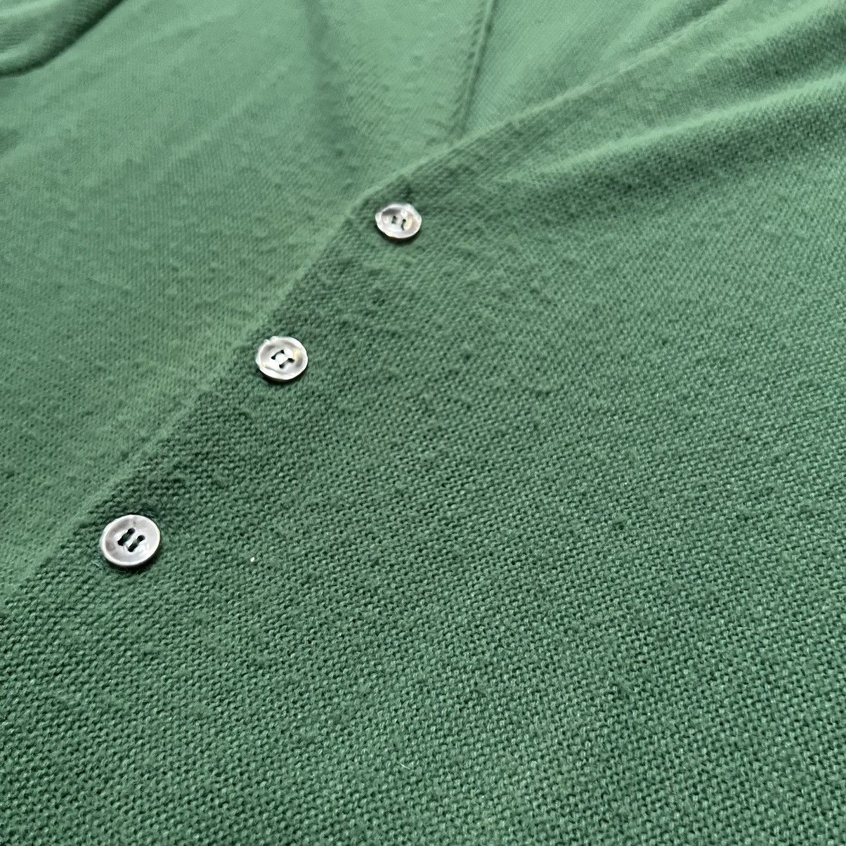 Vintage VTG 1980s Green Orlon Acrylic Knit Pocket Cardigan Sweater Size US L / EU 52-54 / 3 - 4 Thumbnail