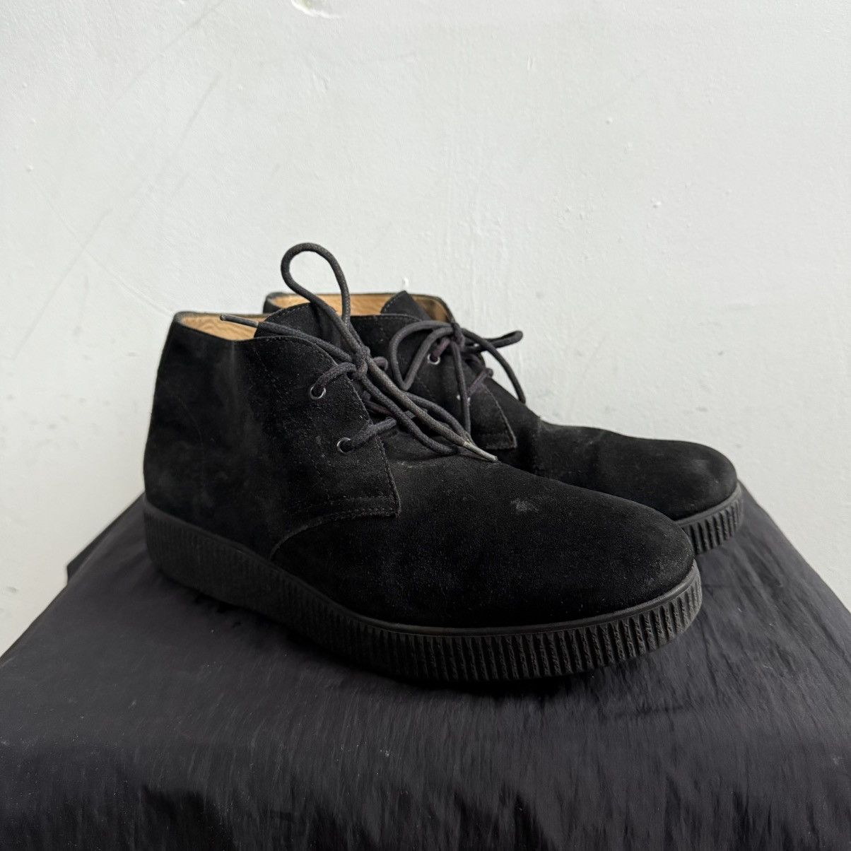 A.P.C. A.P.C. Black Suede Lace Up Boots Size US 9 / EU 42 - 2 Thumbnail
