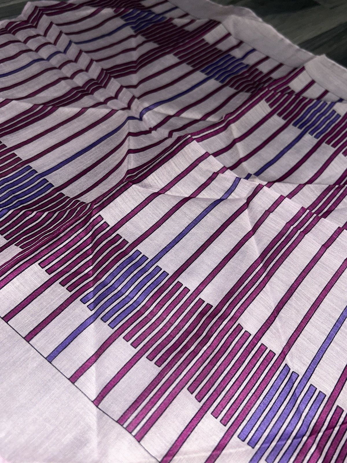 Dior Christian Dior Light Purple Sheer Cotton Handkerchief Size ONE SIZE - 9 Thumbnail