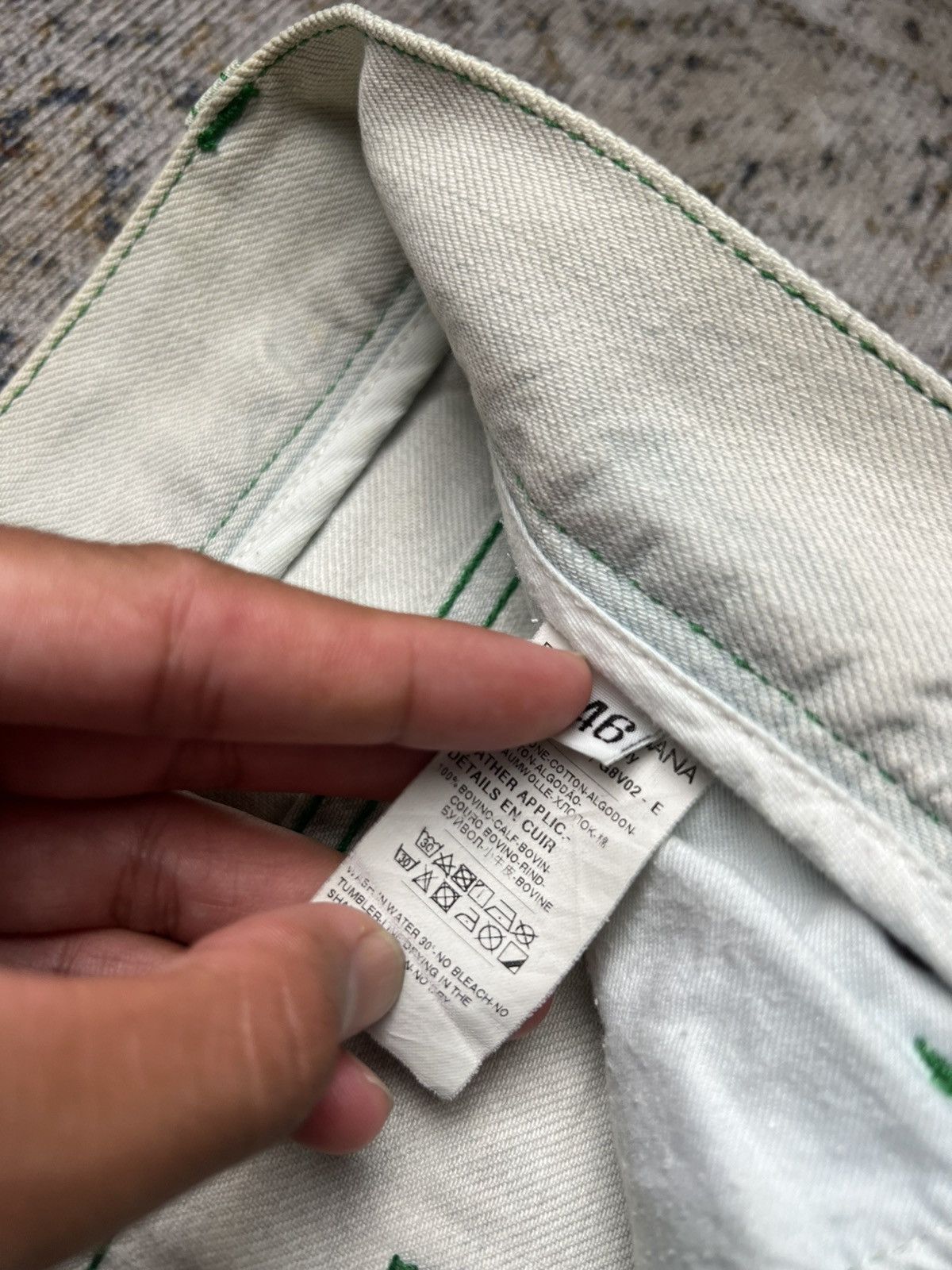 Dolce & Gabbana SS05 Dolce & Gabbana Distressed Raw Green Denim Size US 32 / EU 48 - 8 Thumbnail