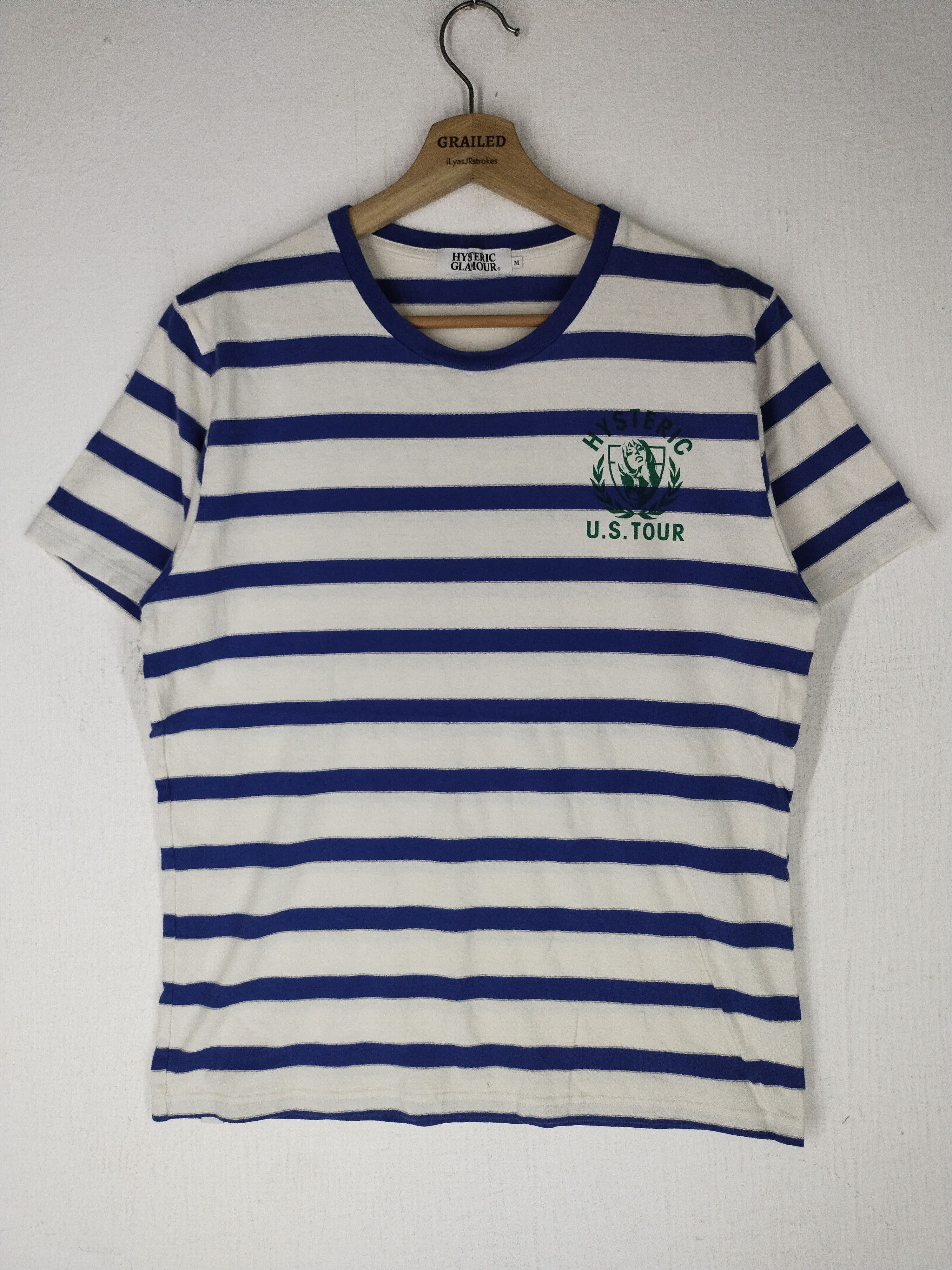 Hysteric Glamour Hysteric Glamour U.S Tour Hysteric Stripe Tee Size US M / EU 48-50 / 2 - 2 Thumbnail