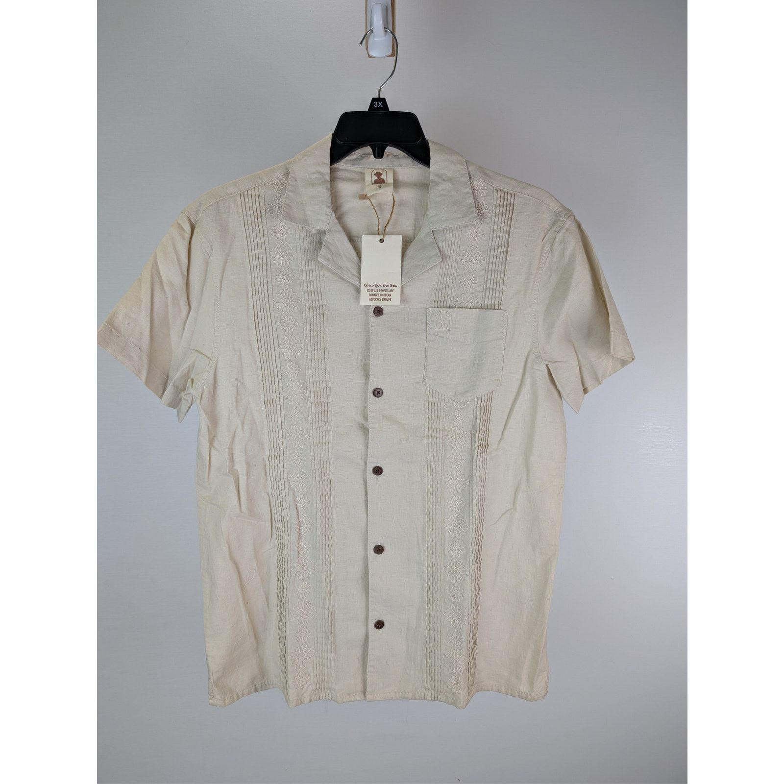 Other o1rshd1 CC20 Dandy Del Mar Brisa Linen Shirt Vintage Ivory Size US M / EU 48-50 / 2 - 2 Thumbnail