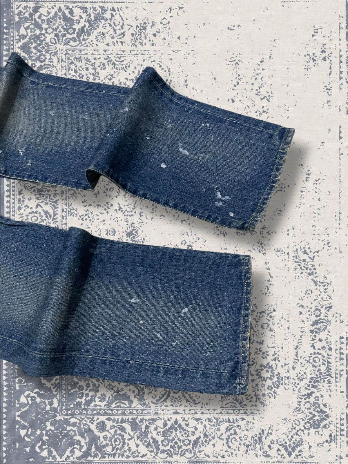 Designer × Japanese Brand × Vintage Vintage 1990s Japan Designer Stooge Distressed Splash Denim Size US 32 / EU 48 - 5 Thumbnail