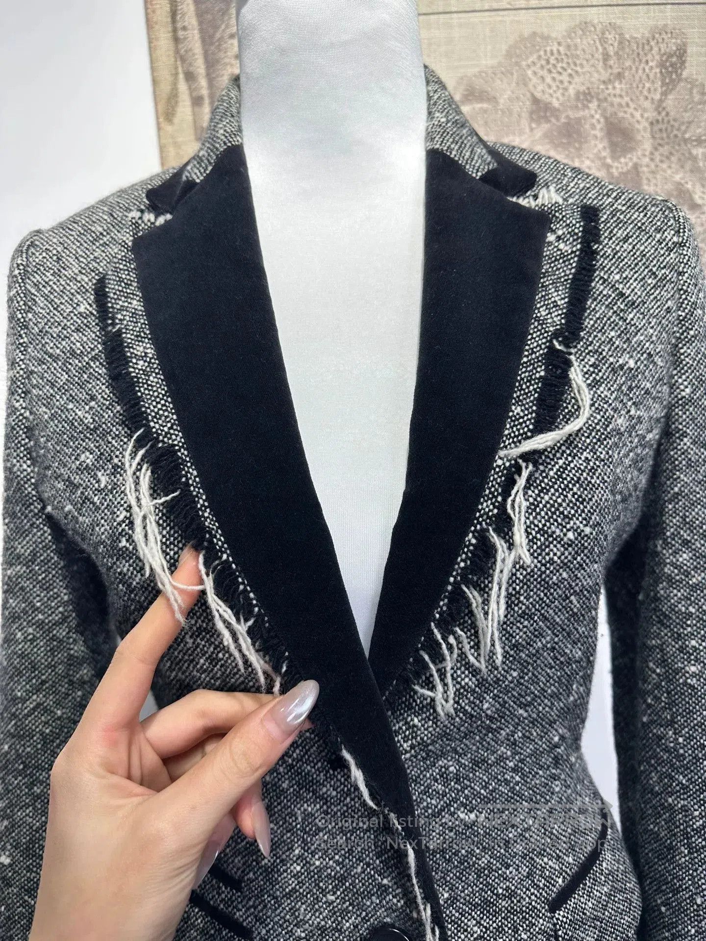 Yohji Yamamoto Yohji Yamamoto Velvet Fringe Jacket. Size M / US 6-8 / IT 42-44 - 4 Thumbnail