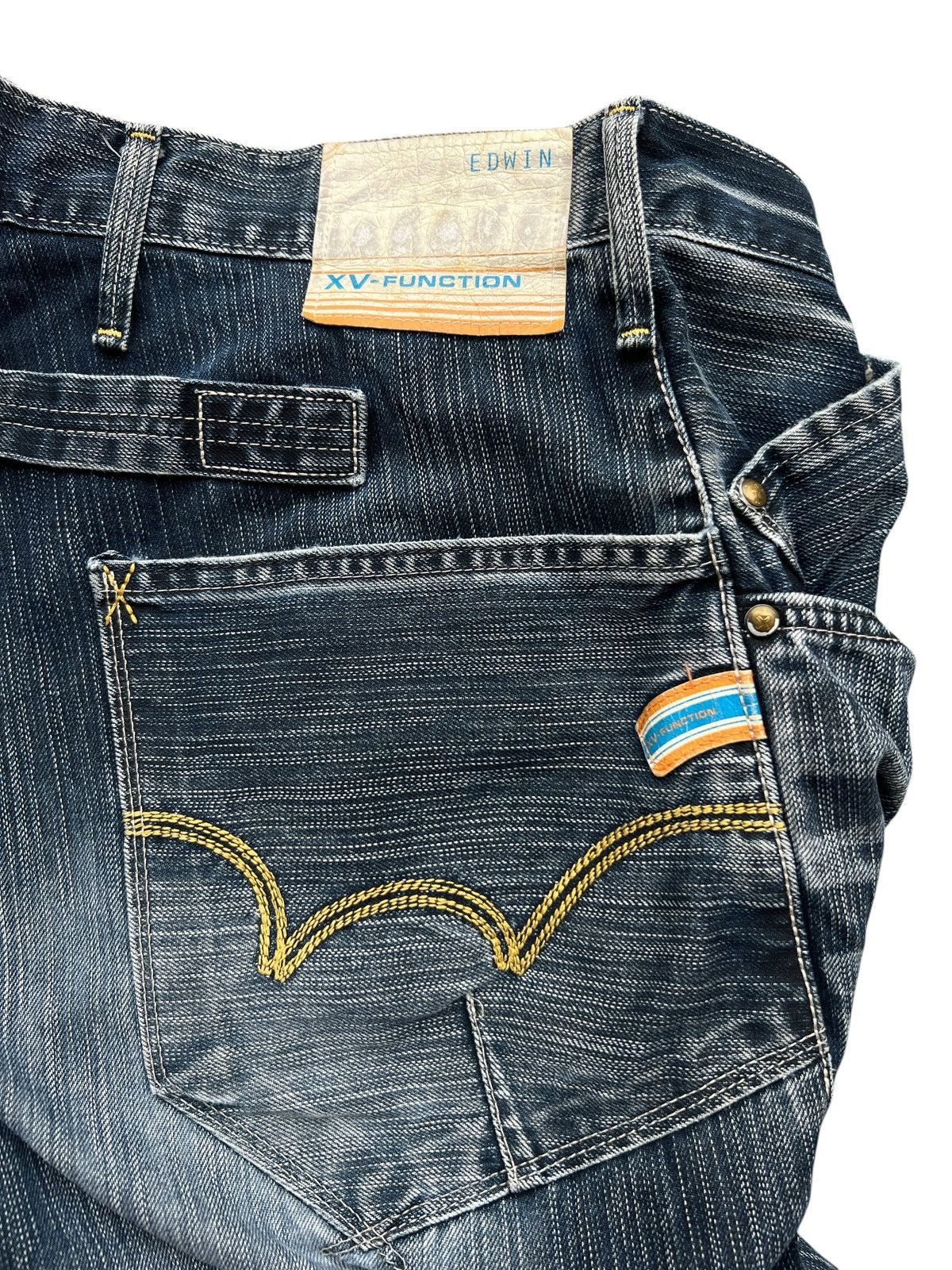 Edwin Vintage Edwin Function Buckle Back Baggy Denim Jeans 33x31 Size US 33 - 8 Thumbnail