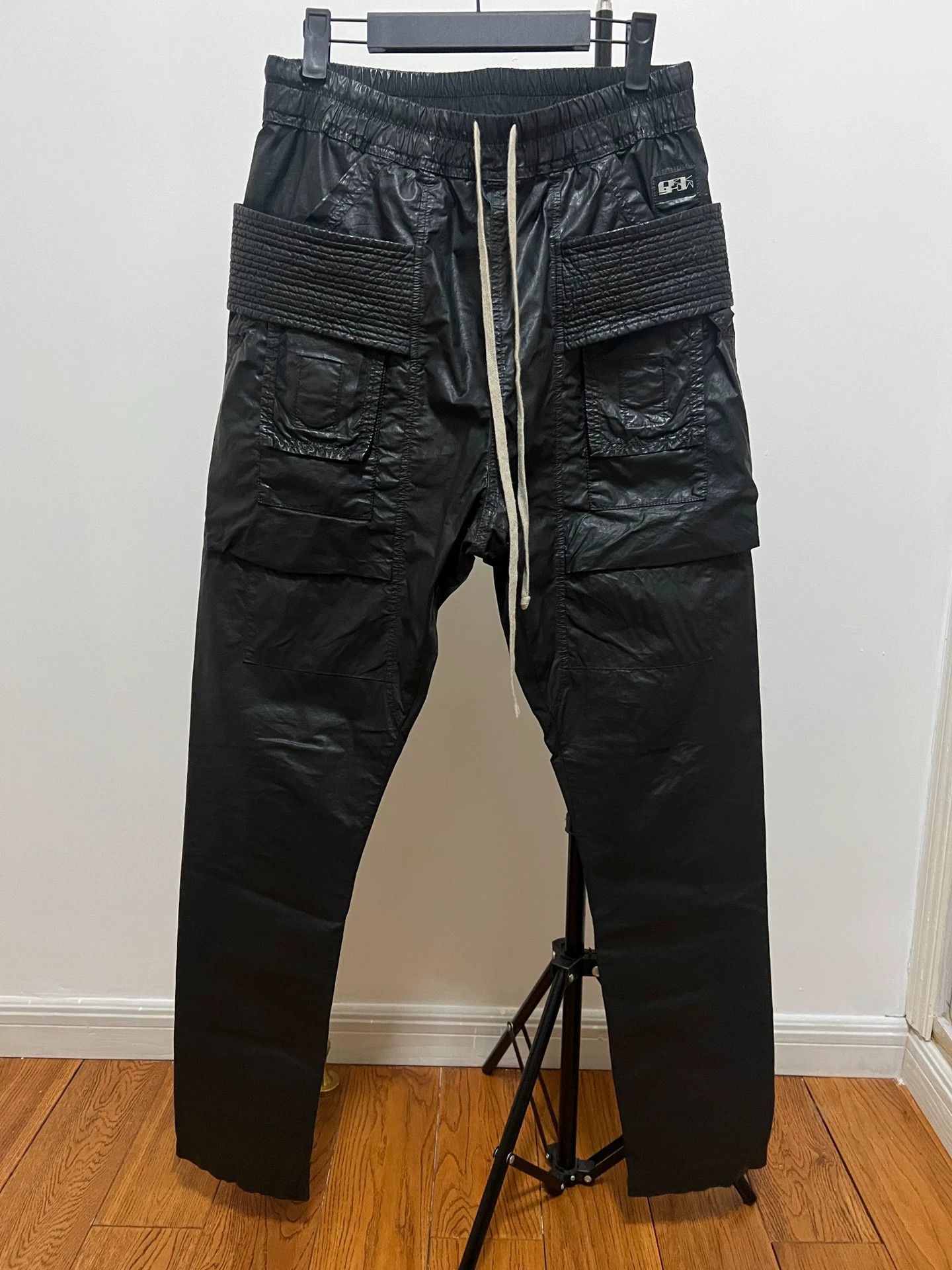 Rick Owens Rick Owens Wax double-loop trousers Size US 28 / EU 44 - 1 Thumbnail
