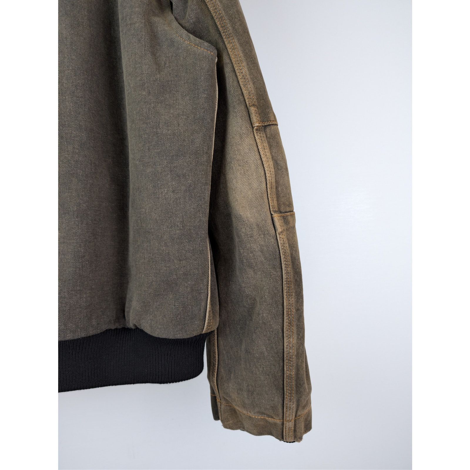 Maison Margiela o1rshd1 MM6 Hooded Hoodie Denim Jacket in Brown Size US M / EU 48-50 / 2 - 11 Thumbnail