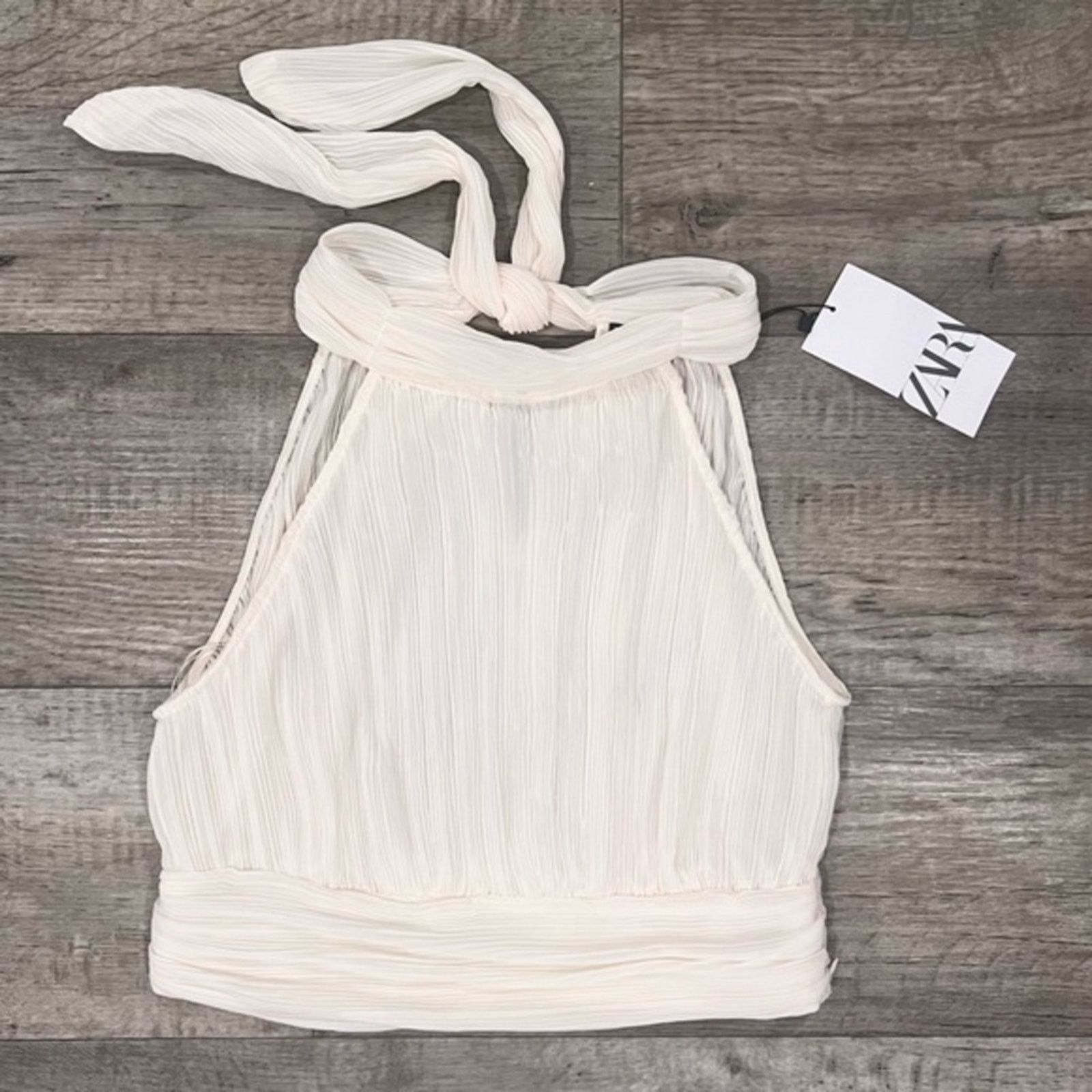 Zara ZARA Pleated Halter Top NWT M Size M / US 6-8 / IT 42-44 - 18 Thumbnail
