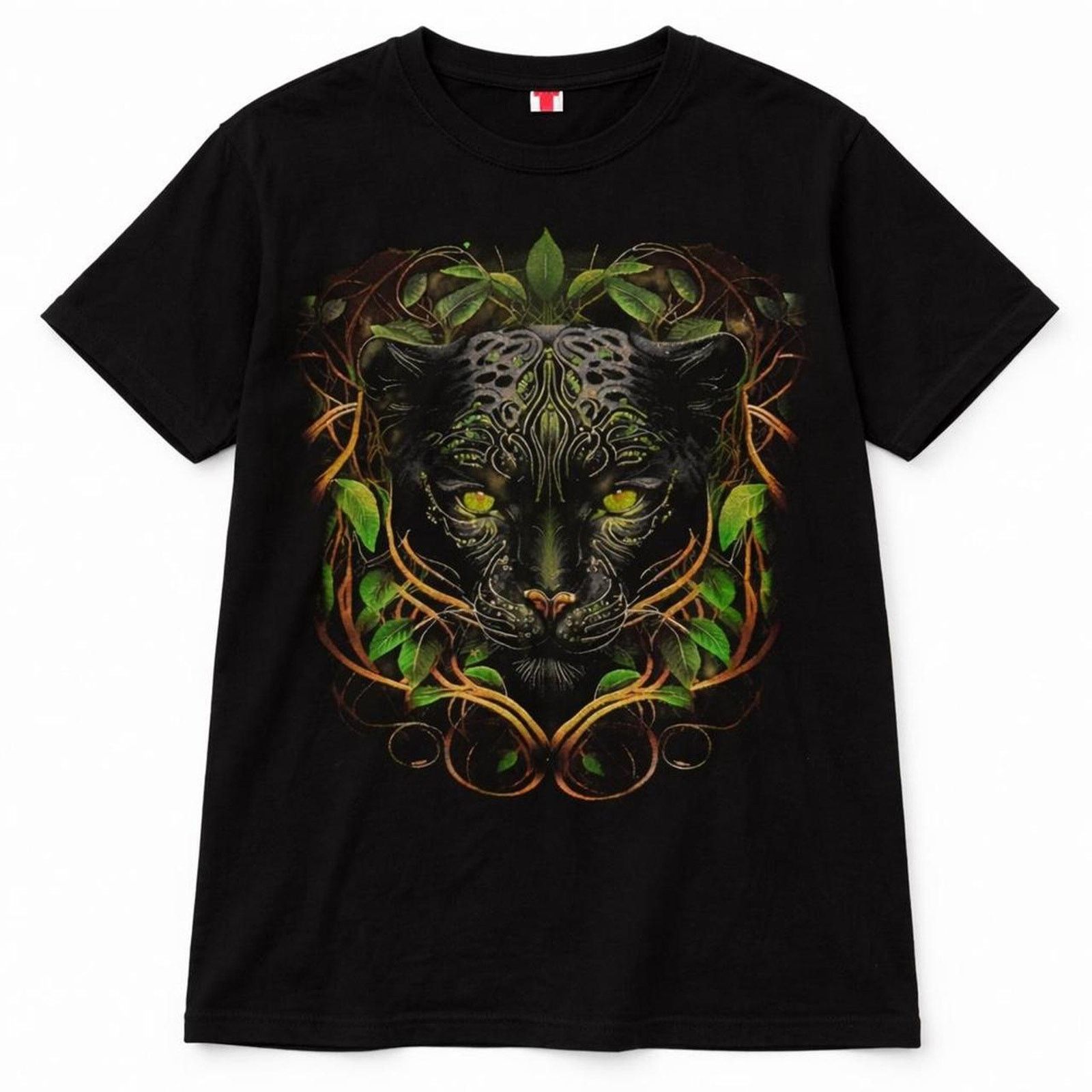 Other Y2K Double-Sided Magical Jaguar Panther Green Gold Grunge Size US M / EU 48-50 / 2 - 1 Thumbnail