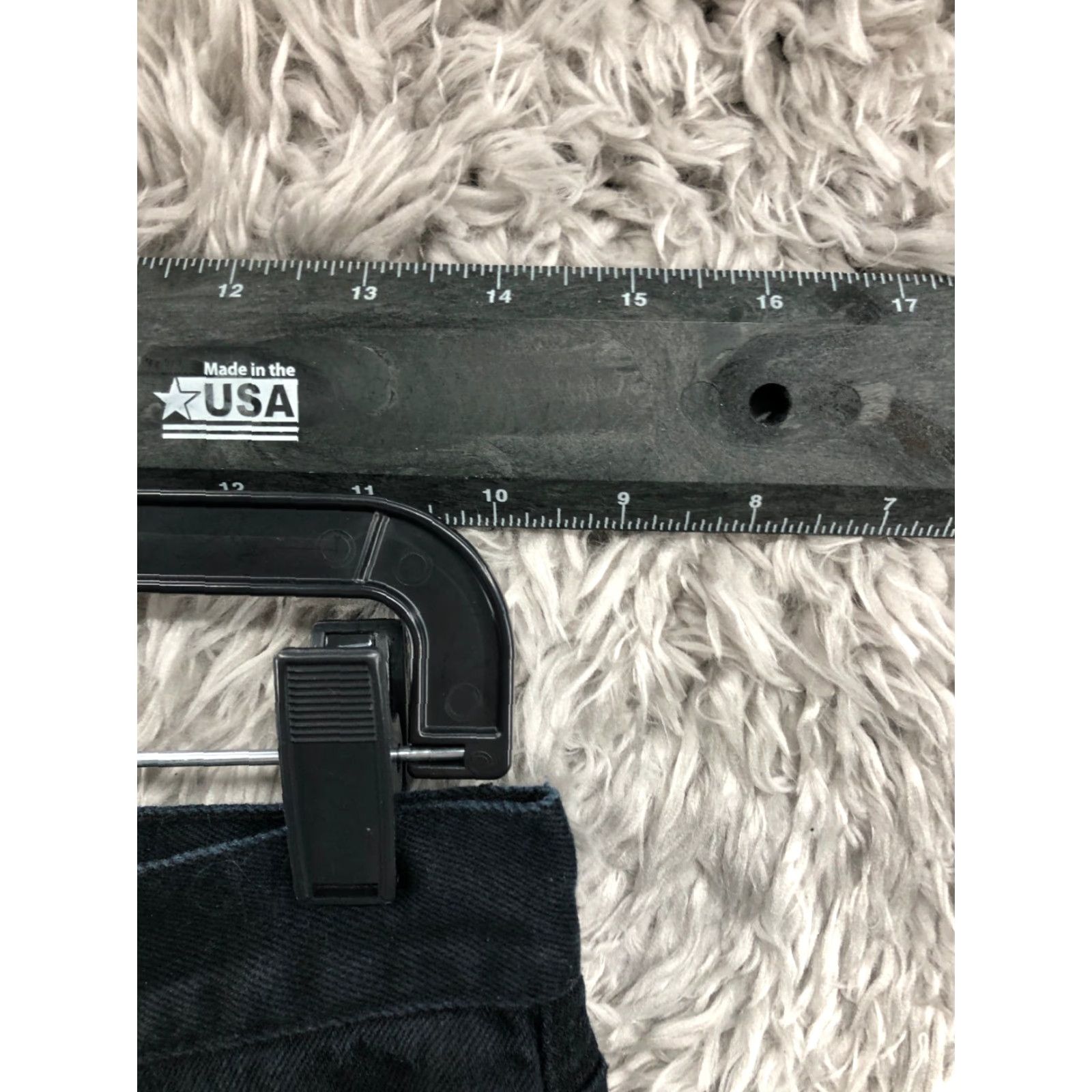 Denime NY Jeans Womens Jeans Size 8 Dark Wash Black Denim Straight Mid Rise Regular 5-Pocket Zipper Button Belt Loops 29in Inseam Size 30" / US 8 / IT 44 - 2 Thumbnail