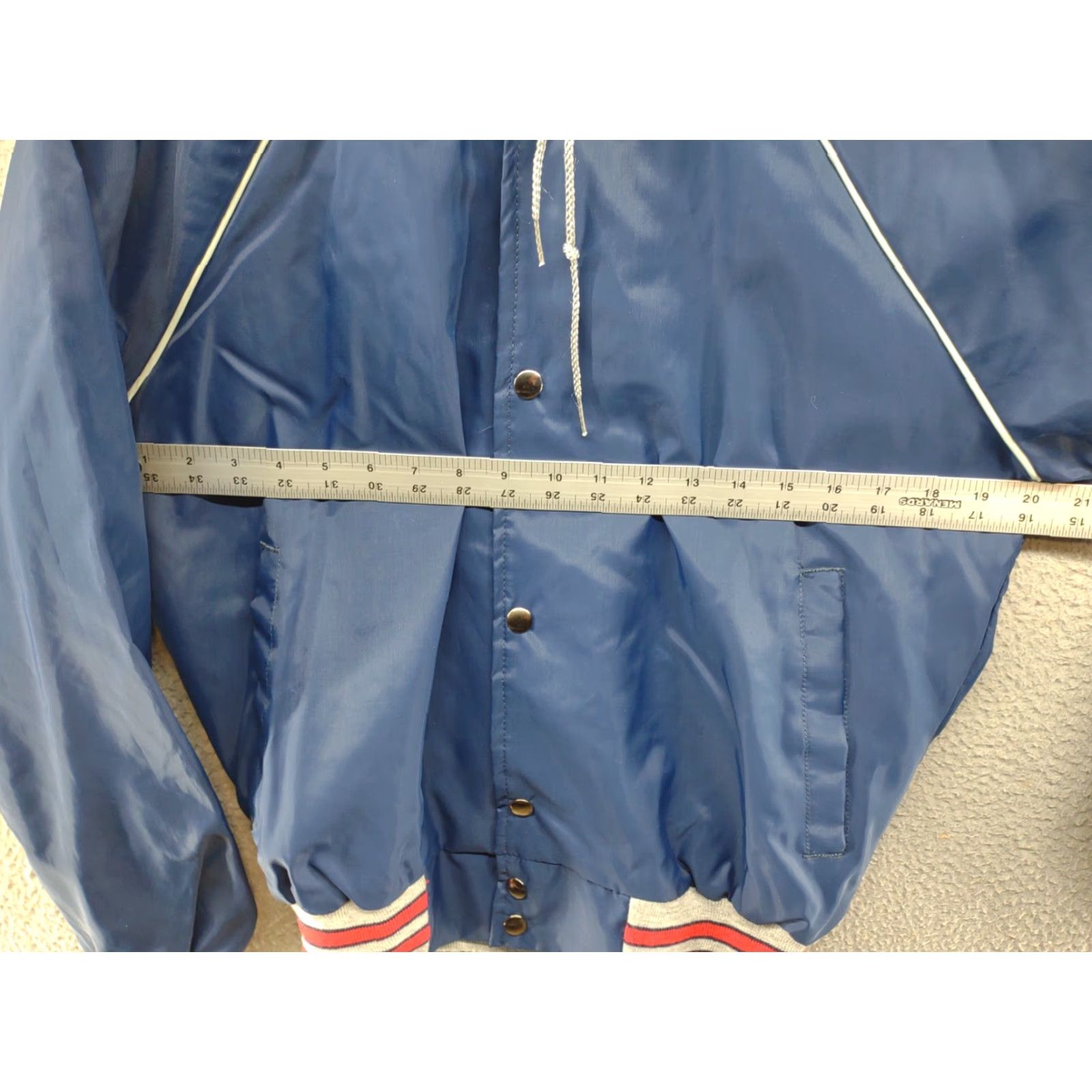 Vintage VINTAGE West Wind Mens Snap Up Satin Bomber Style Hooded Jacket S Jacket Bomber 90s retro Mens Size US S / EU 44-46 / 1 - 4 Thumbnail