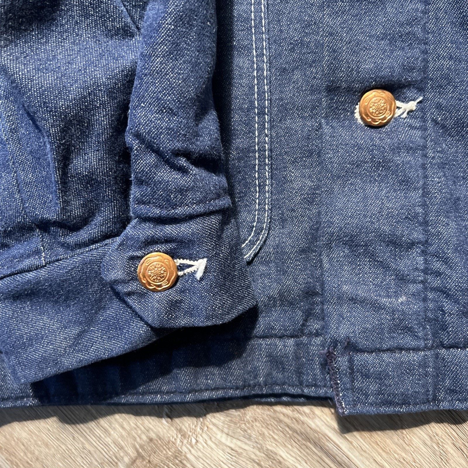 Sears Vintage 50s Lined Dark Denim Prison Stencil Chore Jacket XL Size US XL / EU 56 / 4 - 5 Thumbnail