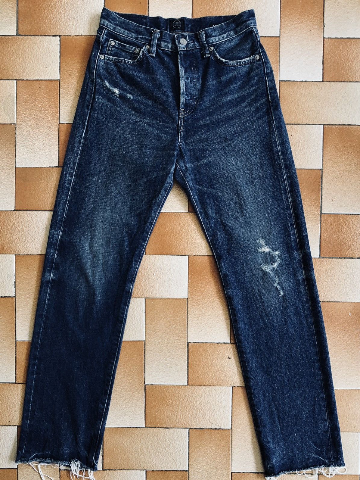Edwin Vintage Edwin Rachel Distressed Selvedge Denim Jeans Size US 28 / EU 44 - 21 Thumbnail