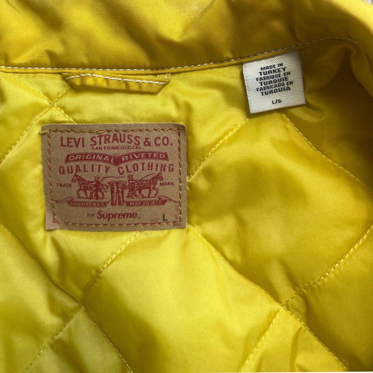 Levi's × Supreme Supreme x Levis Quilted Tucker Jacket Yellow Size US L / EU 52-54 / 3 - 7 Thumbnail