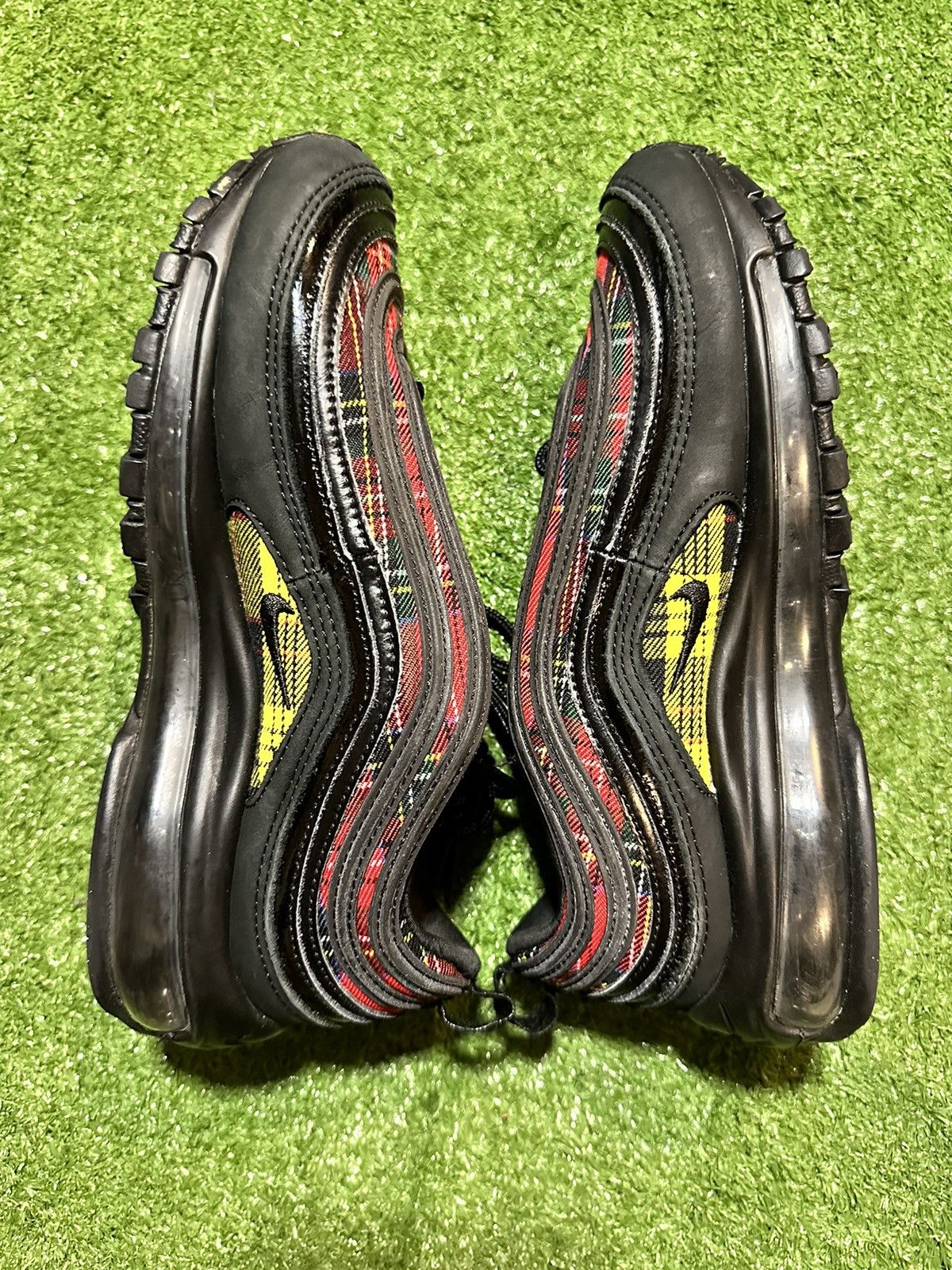 Nike × Vintage Nike Air Max 97 Tartan Black Size US 6 / IT 36 - 6 Thumbnail