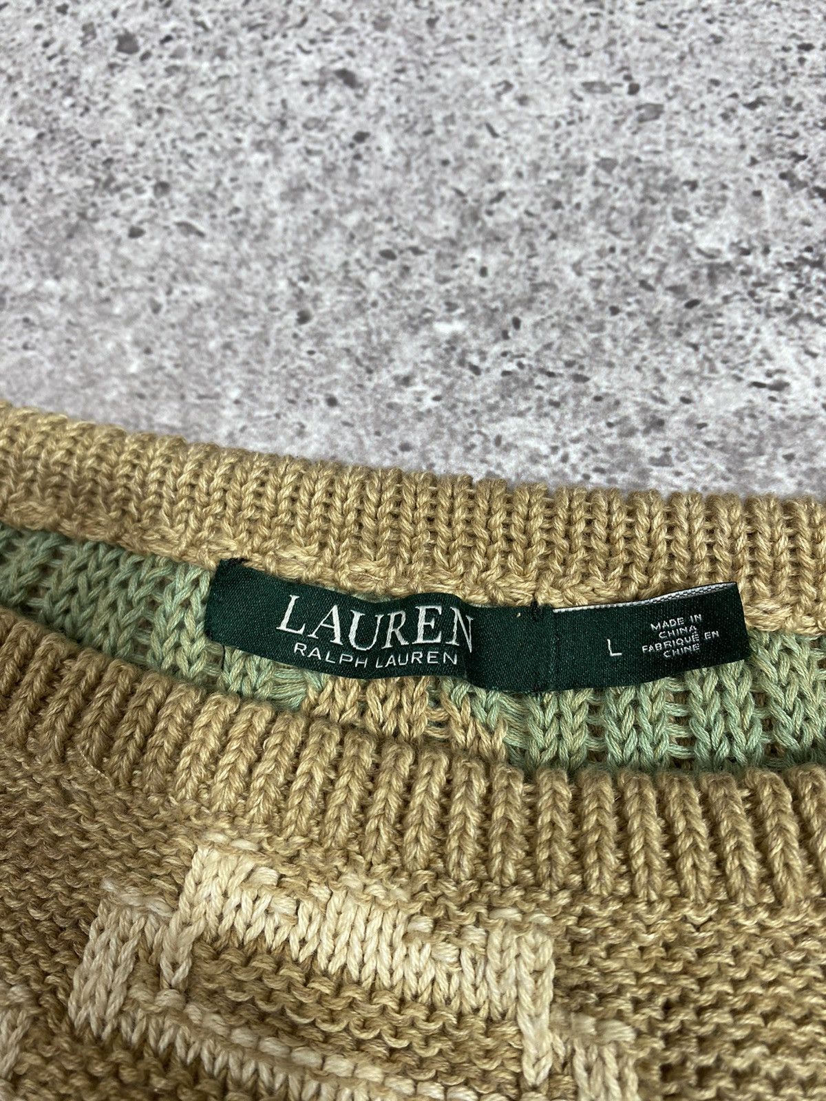 Ralph Lauren × Vintage RALPH LAUREN Aztec sweater Size L / US 10 / IT 46 - 3 Thumbnail