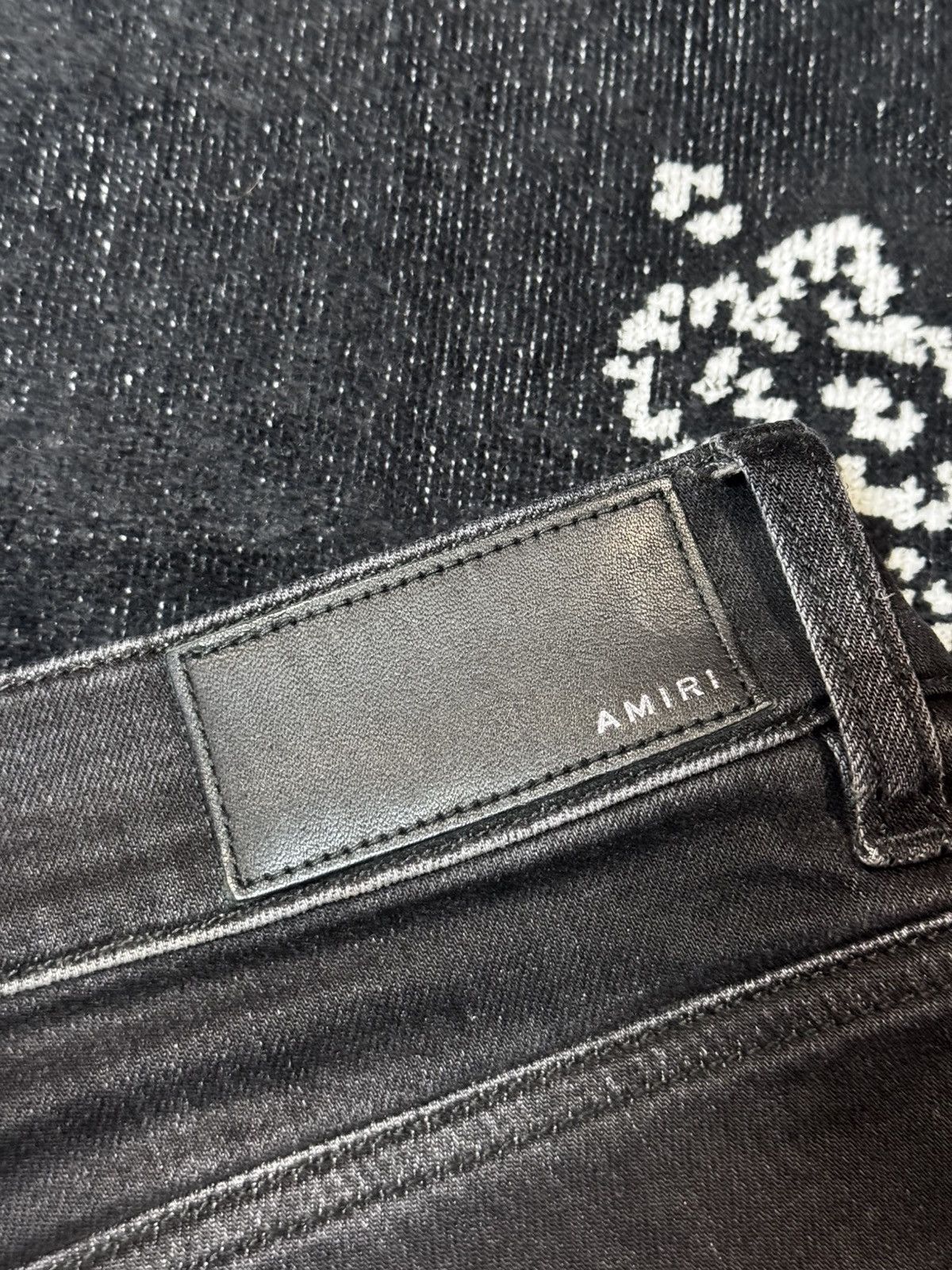 Amiri AMIRI BANDANA PATCH FADED JEANS Size US 34 / EU 50 - 14 Thumbnail