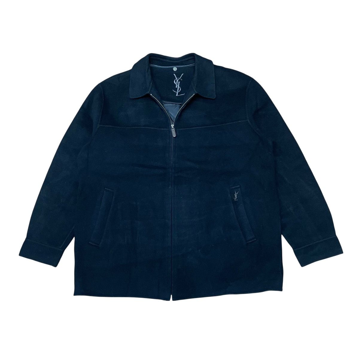 Yves Saint Laurent 100% Wool Vintage YSL Yves Saint Laurent Work Casual Jacket Size US L / EU 52-54 / 3 - 1 Thumbnail