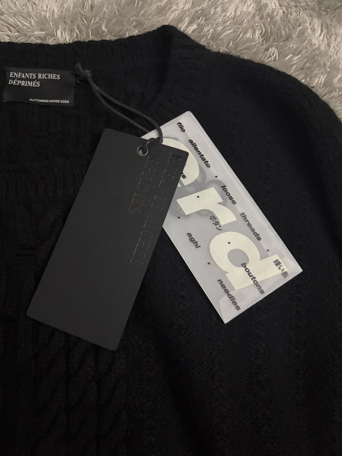 Enfants Riches Deprimes × Loro Piana ERD OVERSIZED CABLE SWEATER Size US L / EU 52-54 / 3 - 4 Thumbnail