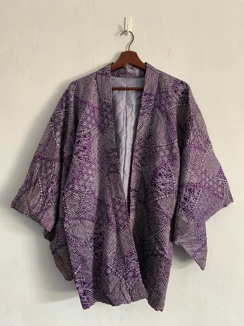 Japanese Brand Vintage Purple Silk Kimono Japan Size US M / EU 48-50 / 2 - 1 Thumbnail