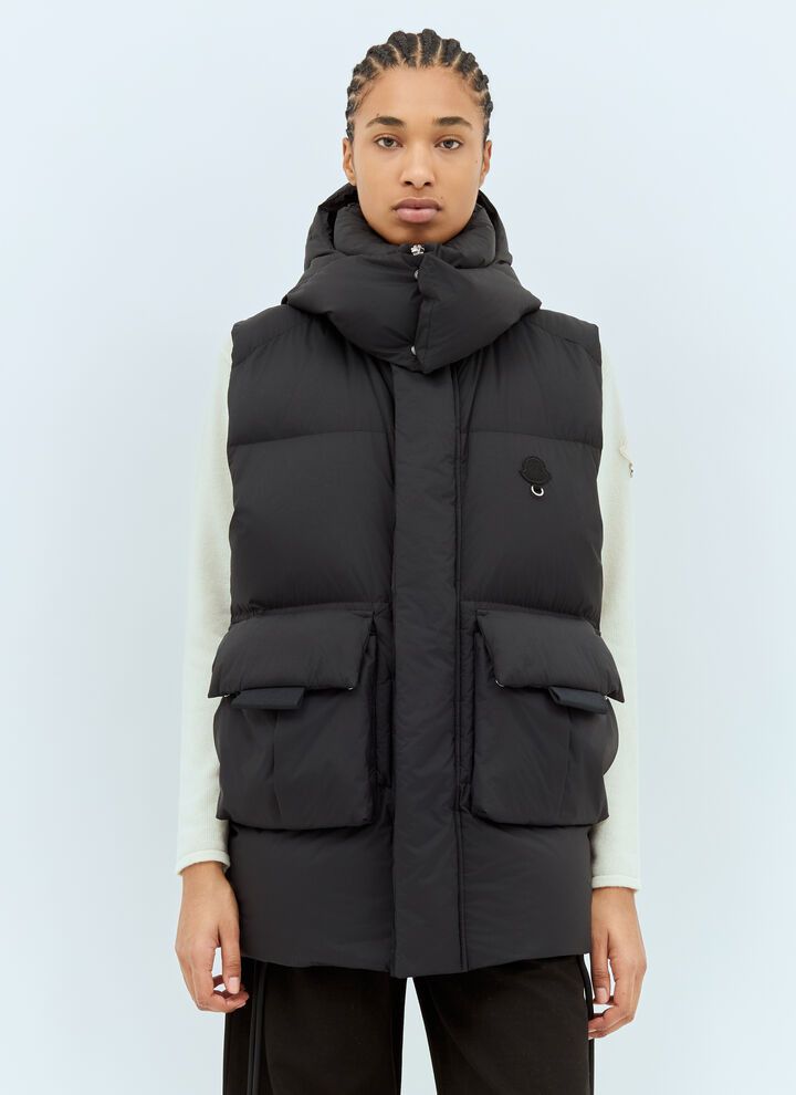 Moncler o1y1125 Hooded Vest in Black Size XXS / US 00 / IT 34 - 1 Thumbnail