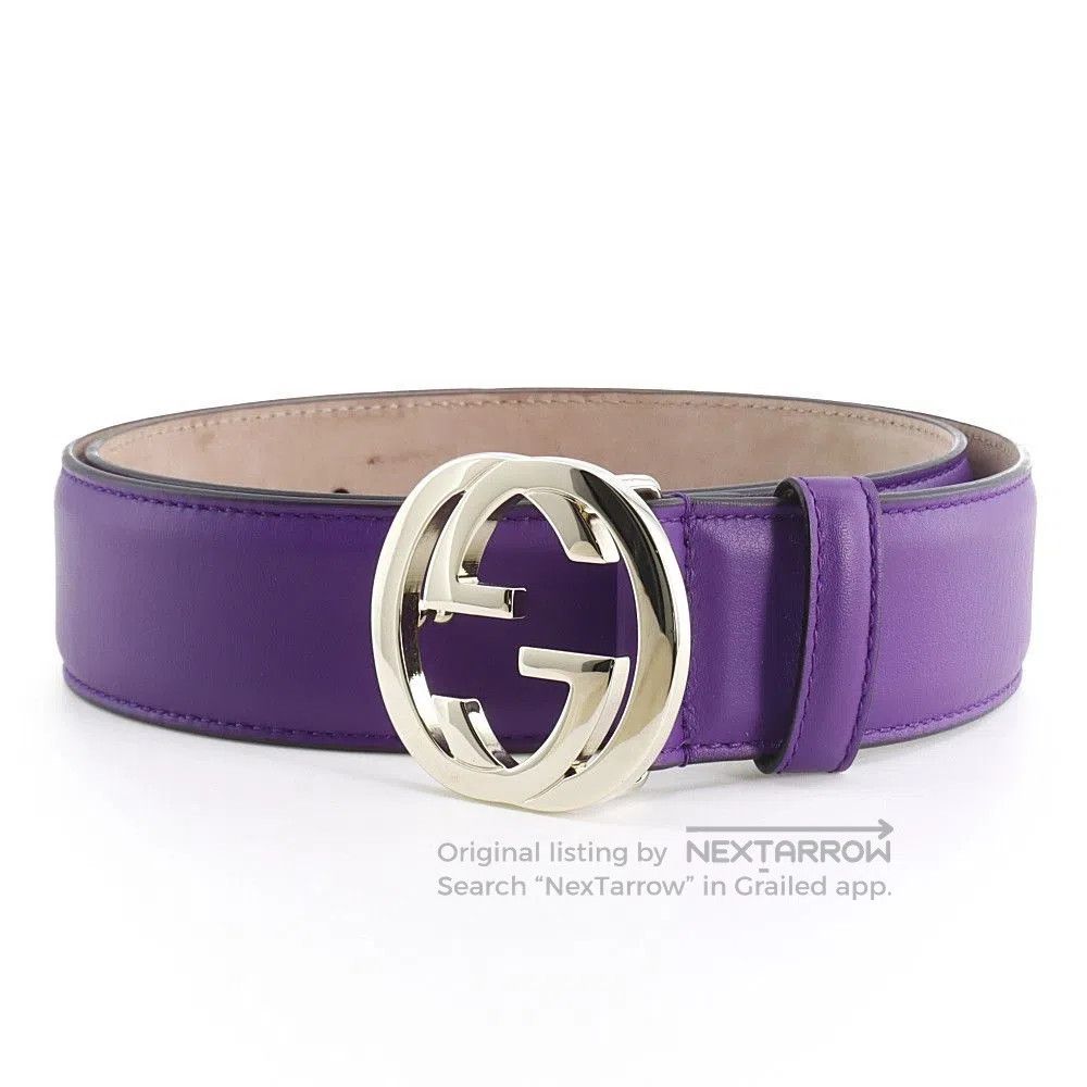 Other Gucci Vintage Purple Leather Belt. Size ONE SIZE - 2 Thumbnail