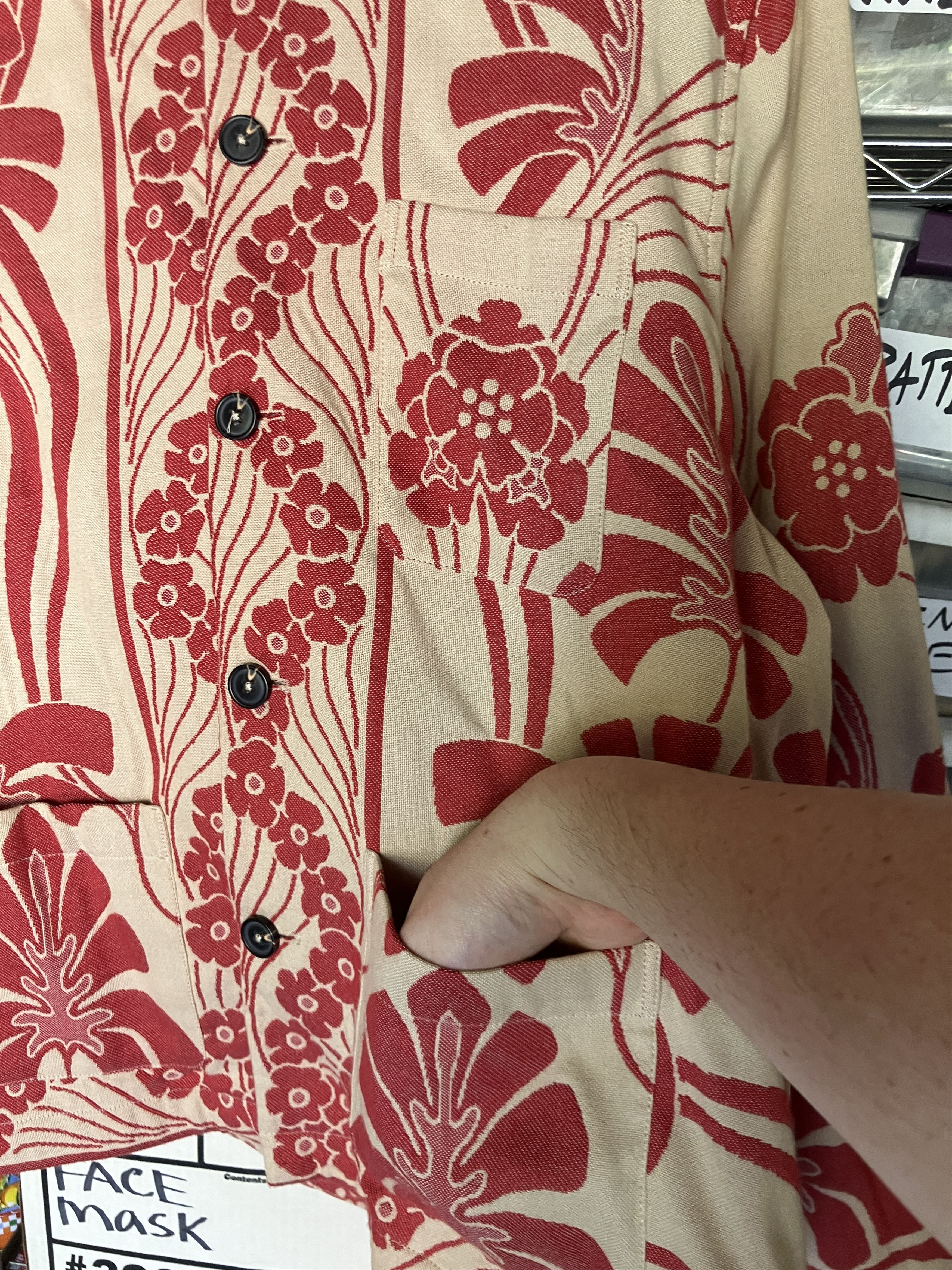 Vintage Ss23 Nouveau Monstera Overshirt (L/Xl), Men's — image 2 of 6
