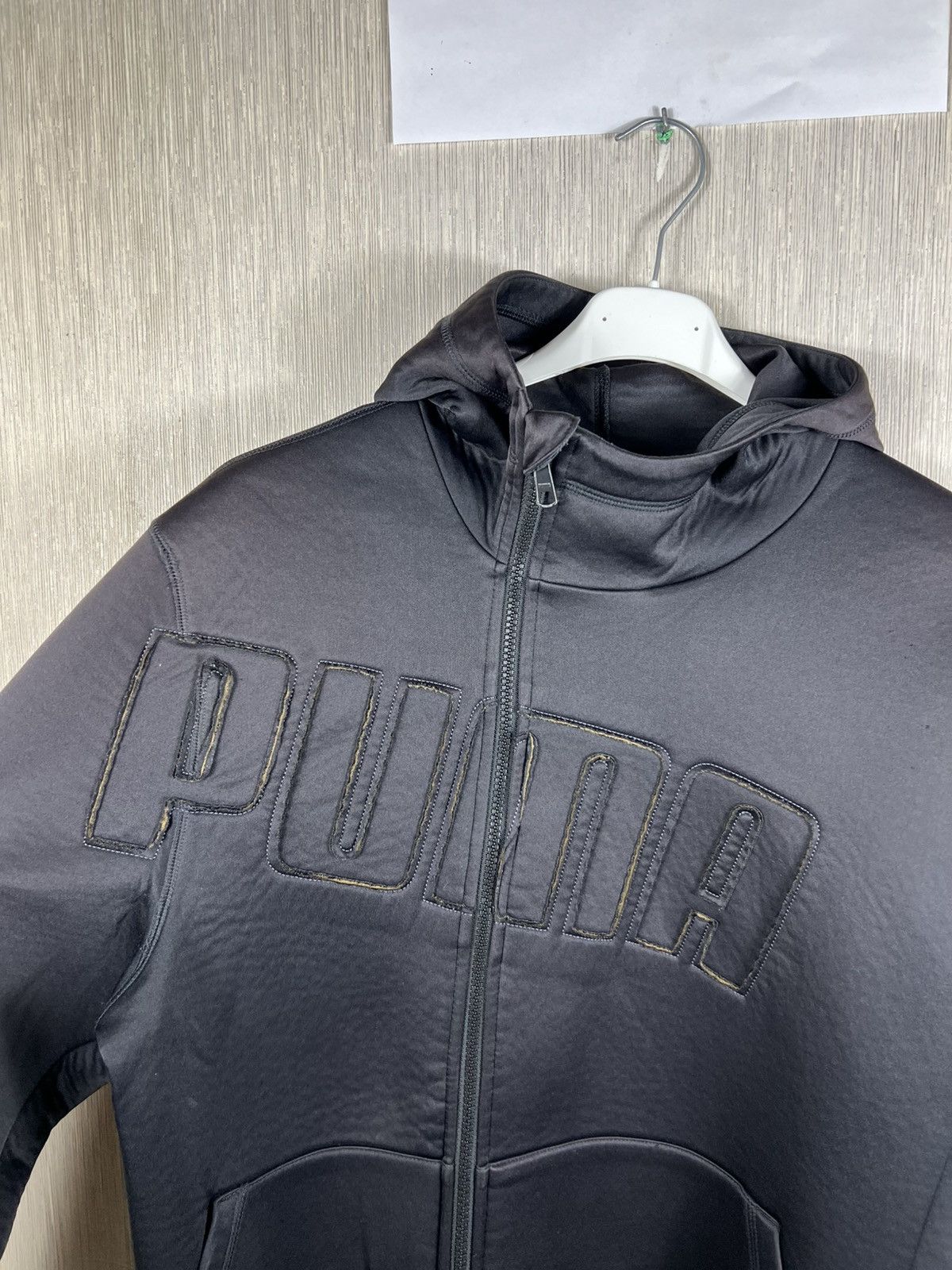 Puma Vintage Puma y2k asymmetric zip sponge hoodie ninja mask Size US XL / EU 56 / 4 - 6 Thumbnail