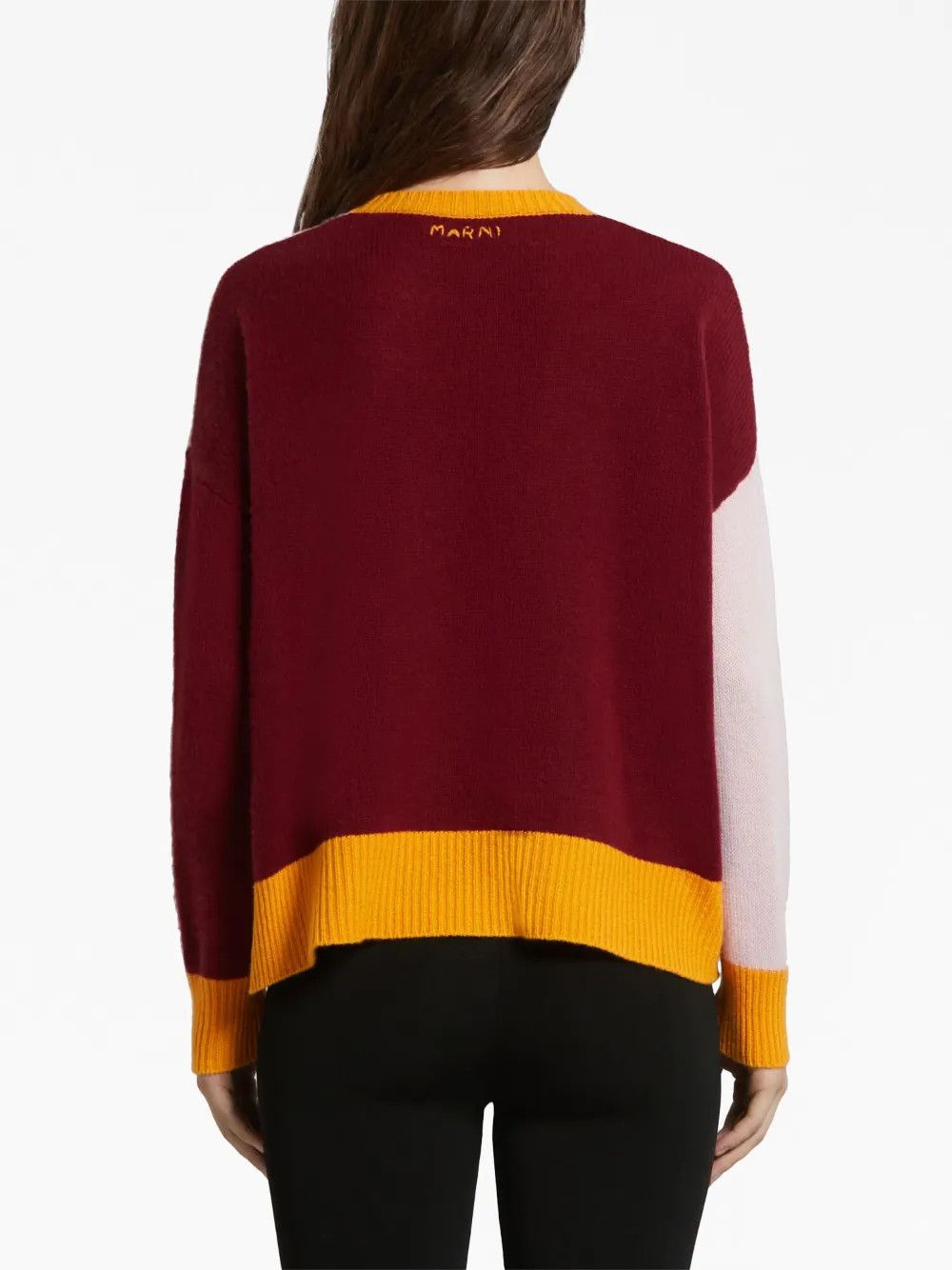 Marni o1y1125 Cashmere Blend Sweater in Multicolor Size XS / US 0-2 / IT 36-38 - 4 Thumbnail