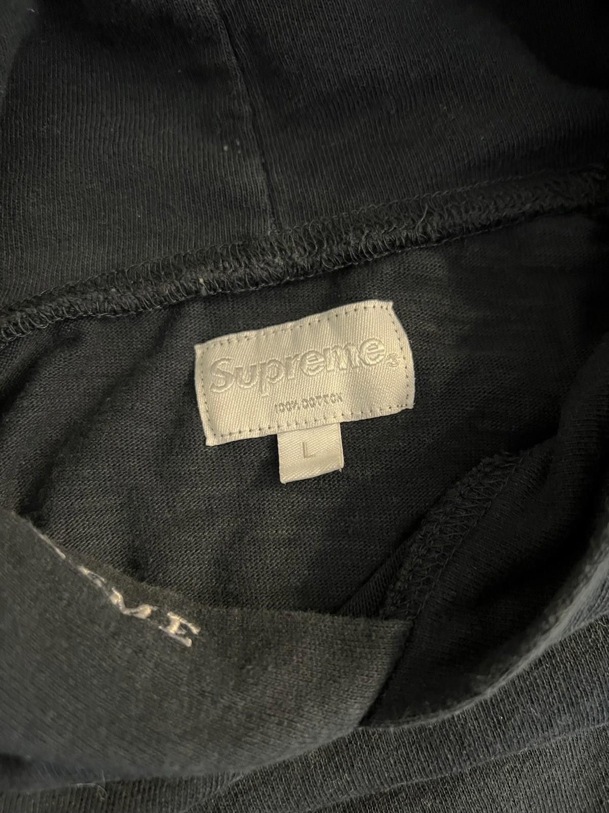 Supreme Pre-Owned Supreme Silver Label Thin Pullover Hoodie Navy L Size US L / EU 52-54 / 3 - 8 Thumbnail