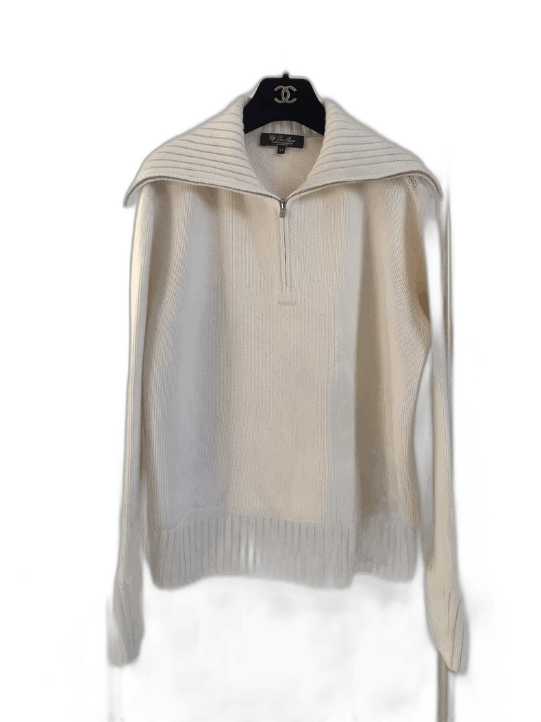 Loro Piana Loro Piana Cashmere Zip Sweater XS - dmc Size XS / US 0-2 / IT 36-38 - 1 Thumbnail